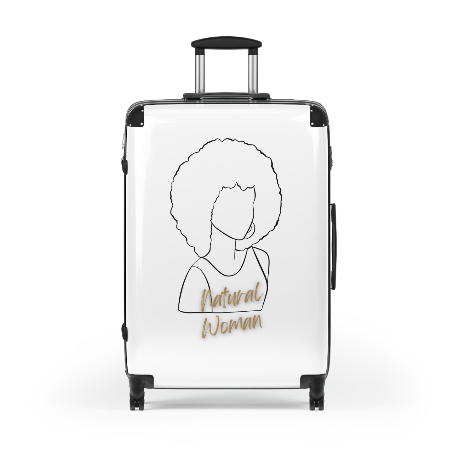 Natural Woman Afro (BL) Suitcase WHITE
