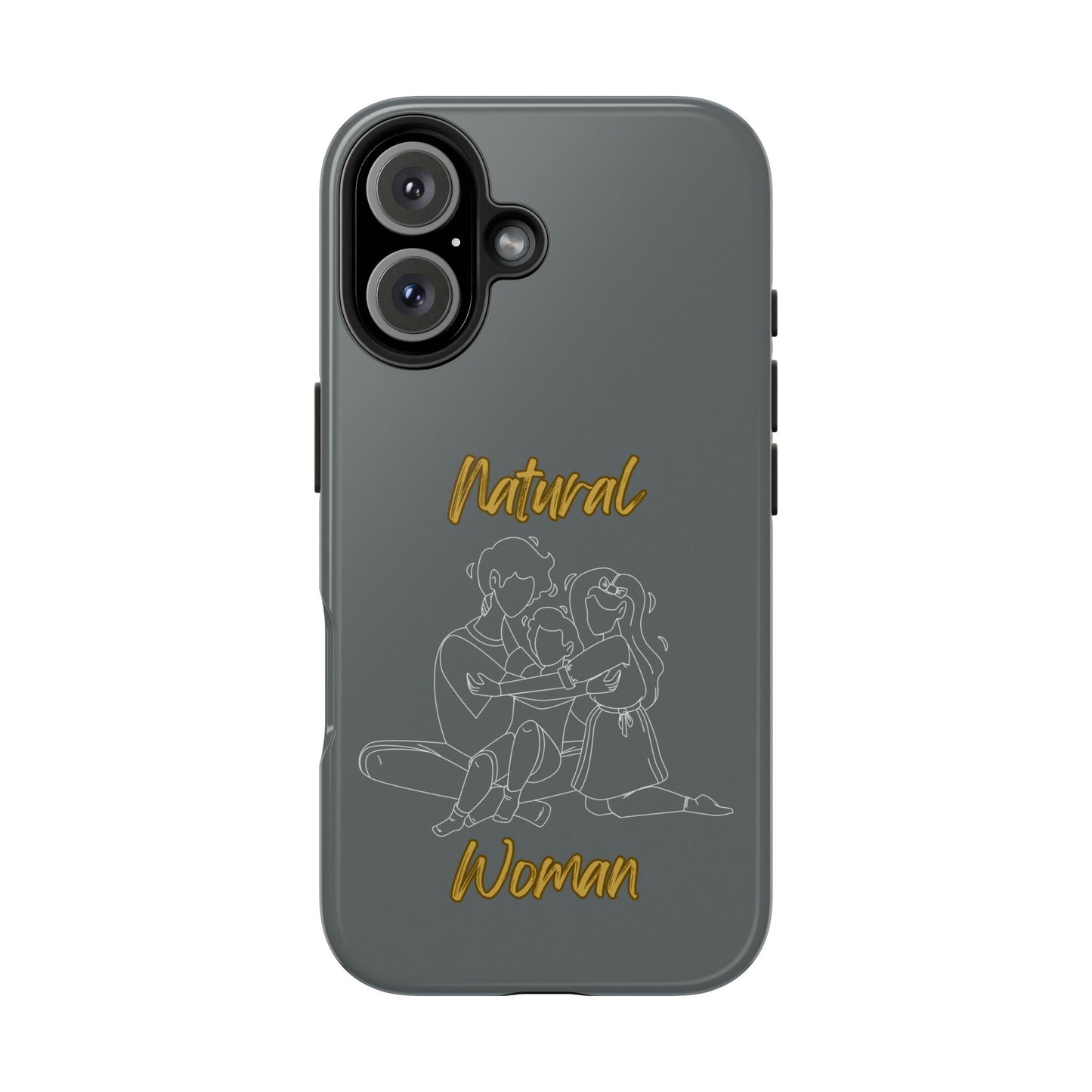 Natural Woman Bear Hugs (WL) Tough Phone Cases DARK GREY