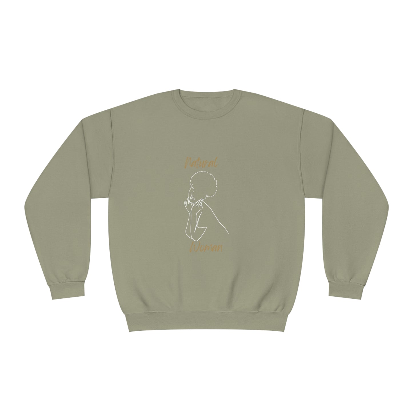 Natural Woman Cute Afro (WL) Crewneck Sweatshirt