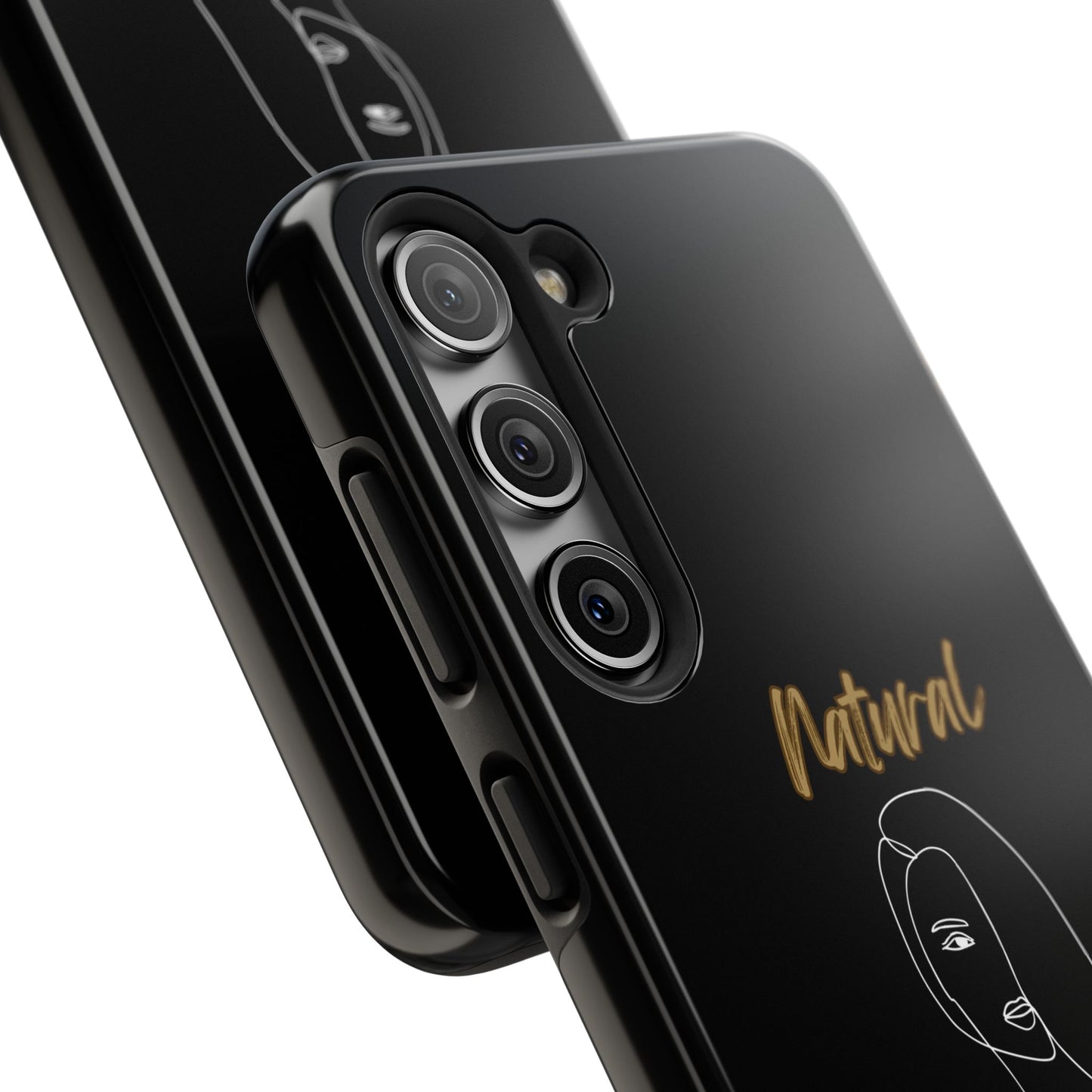 Natural Woman Covered Eye (WL)Tough Phone Cases BLACK
