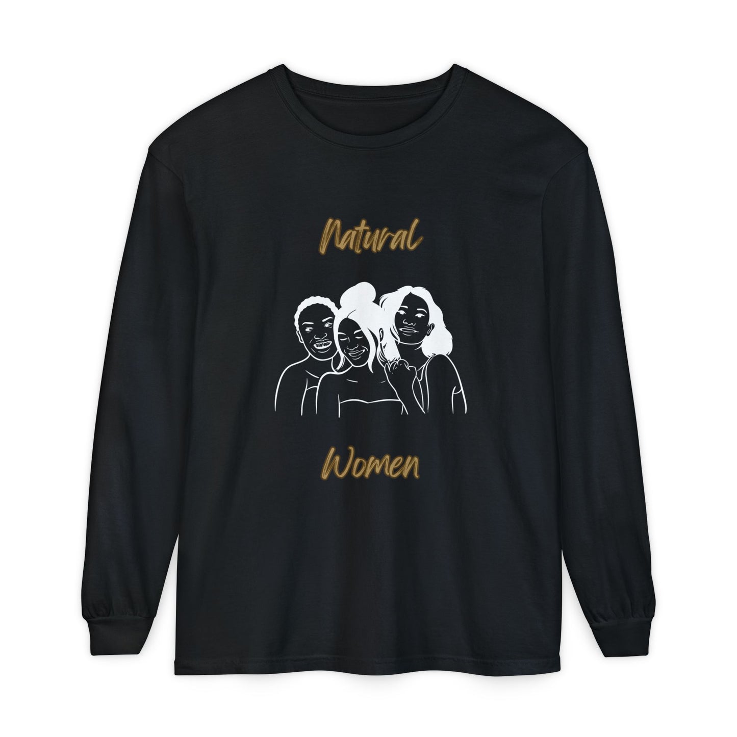 Natural Woman Laughing Friends (WL) Long Sleeve T-Shirt