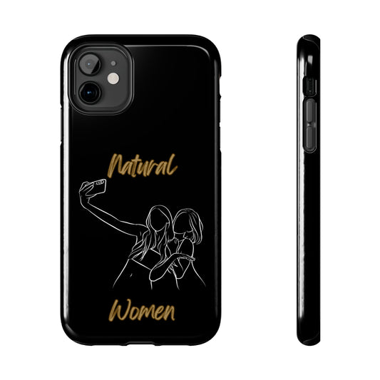 Natural Woman Friends Selfie (WL)Tough Phone Cases BLACK
