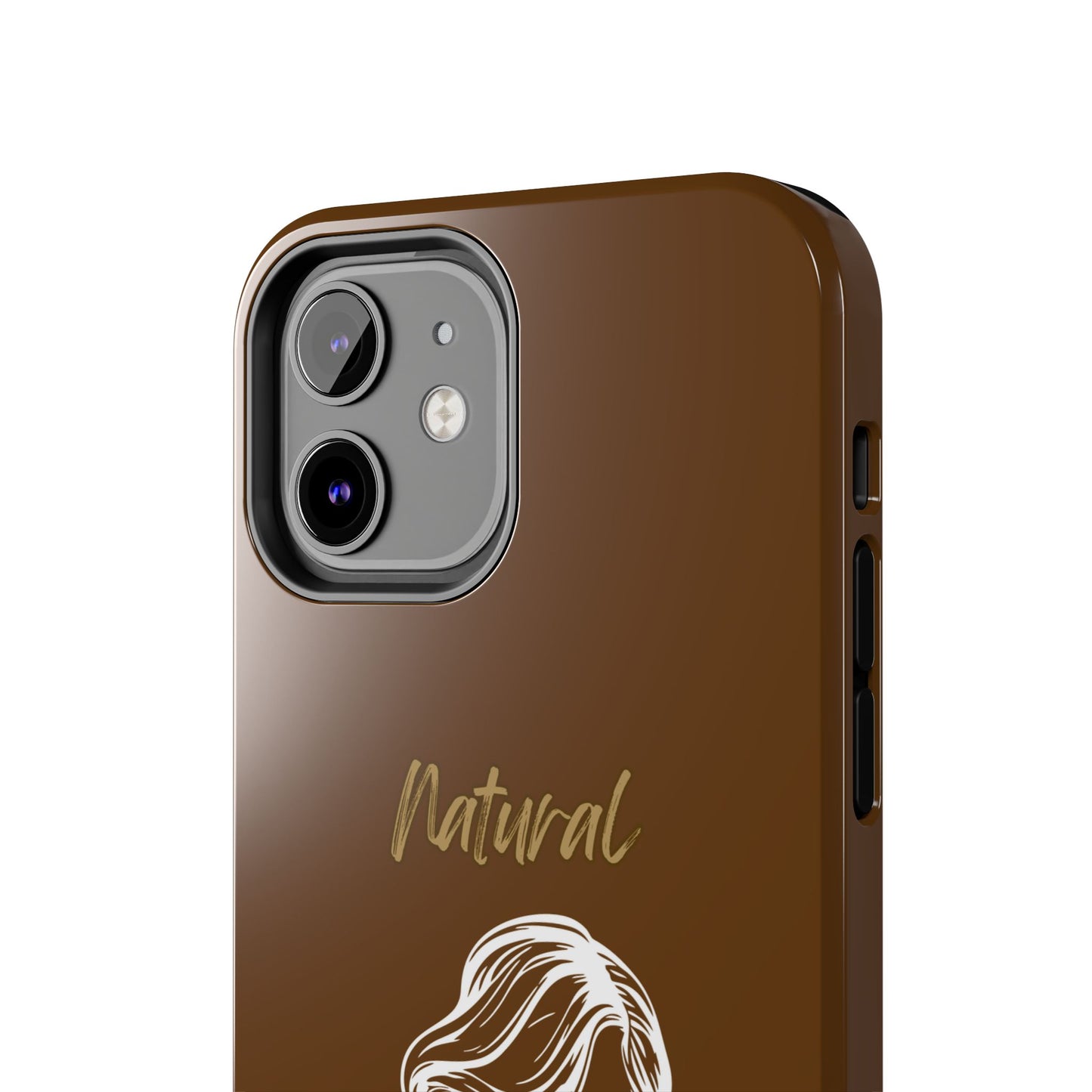 Natural Woman Long Curl (WL)Tough Phone Cases BROWN