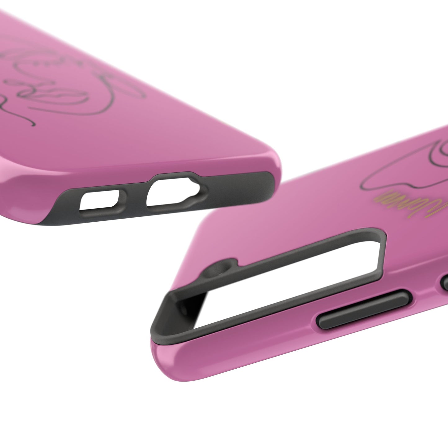 Natural Woman Half Face (BL)Tough Phone Case LIGHT PINK