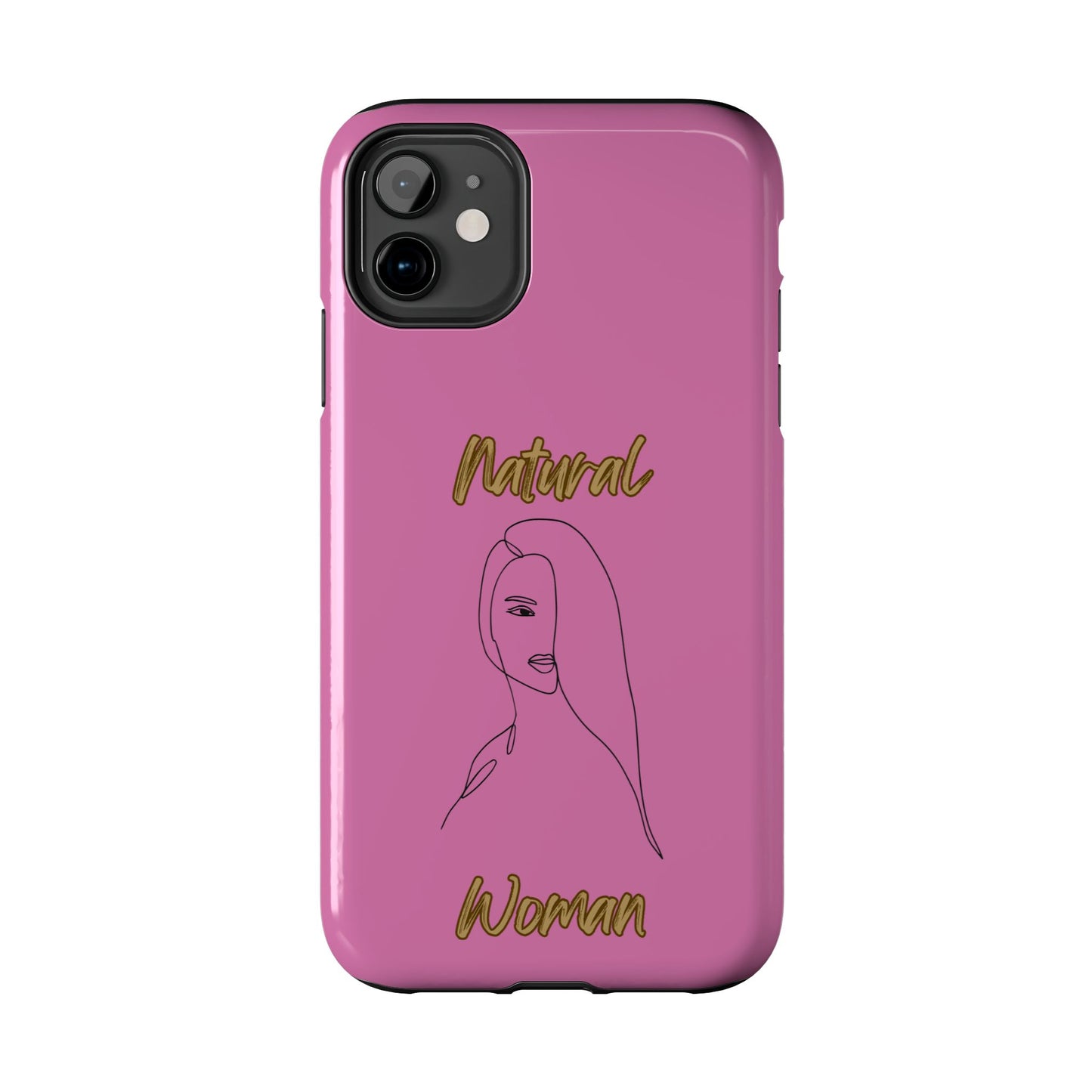Natural Woman Covered Eye (BL)Tough Phone Cases LIGHT PINK