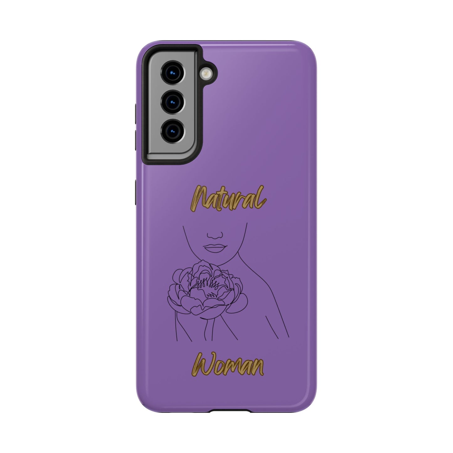 Natural Woman Kissed Flower (BL)Tough Phone Cases LIGHT PURPLE
