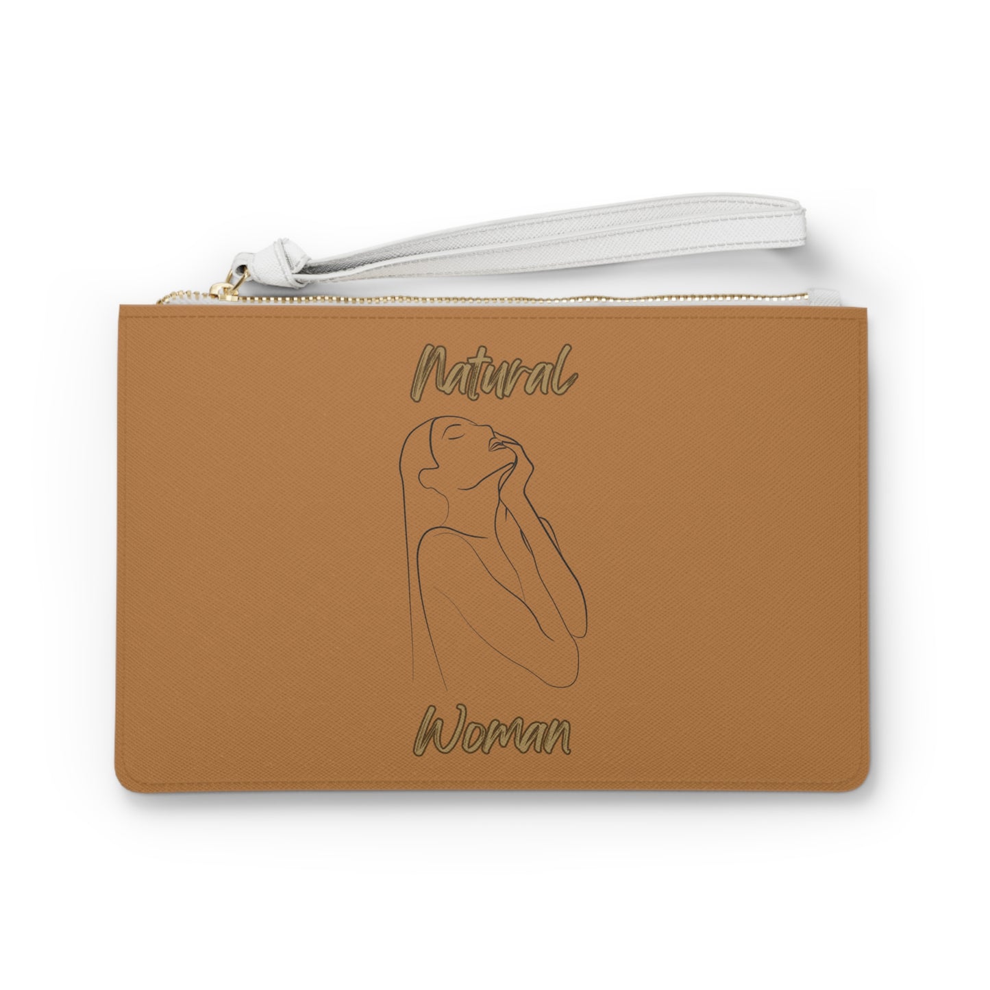 Natural Woman Thank You (BL) Clutch Bag LIGHT BROWN