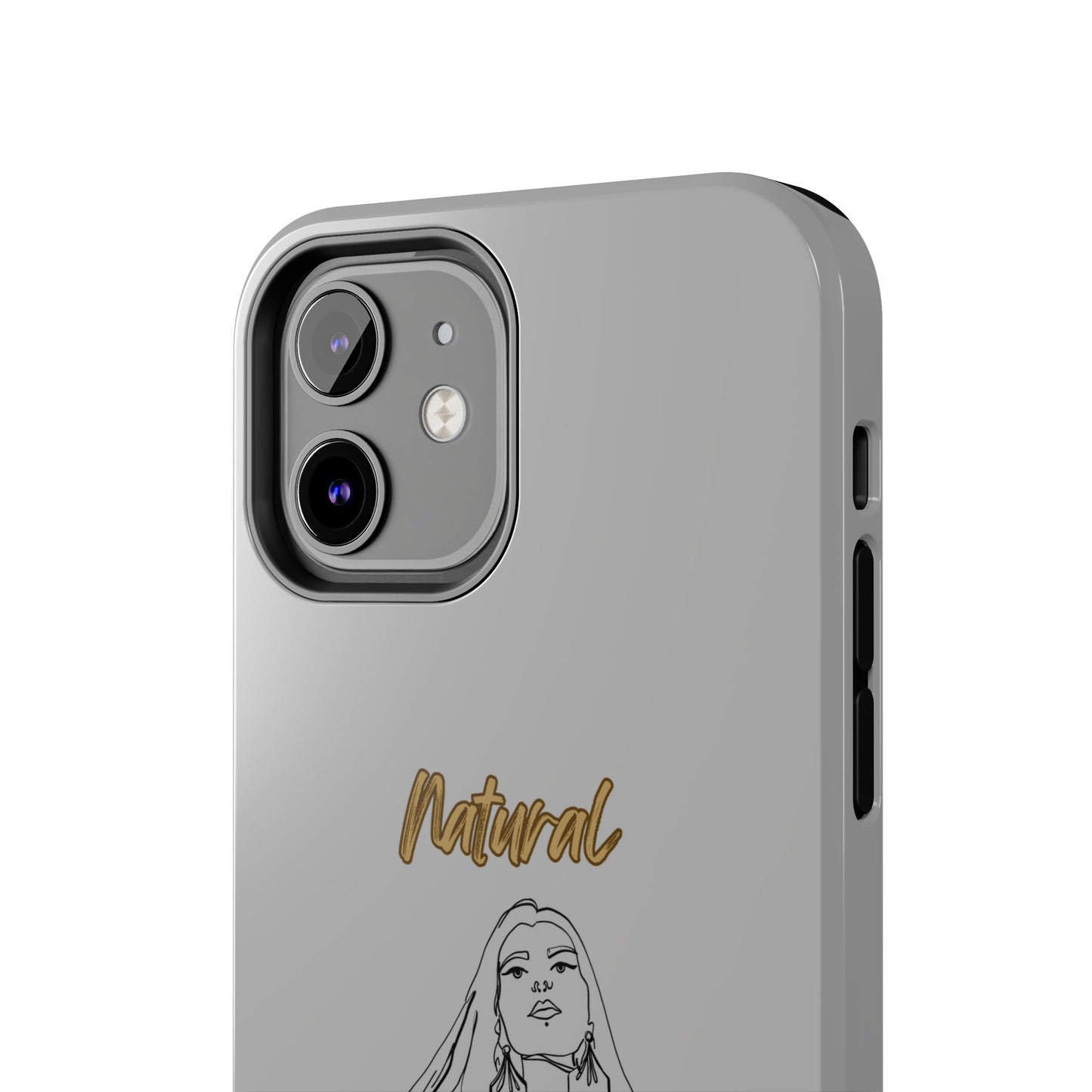 Natural Woman Thinking (BL)Tough Phone Cases LIGHT GREY