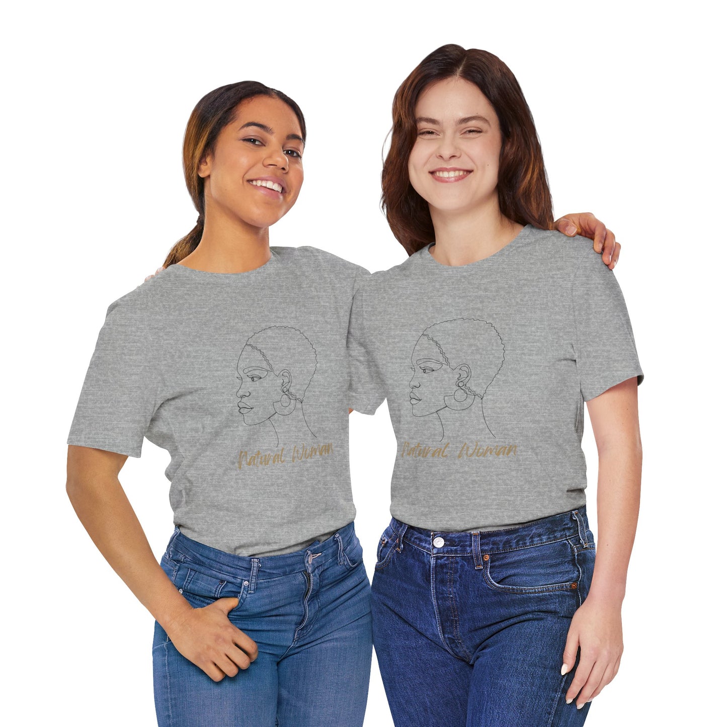 NATURAL WOMAN Finger Waves (BL) Short Sleeve T-Shirt