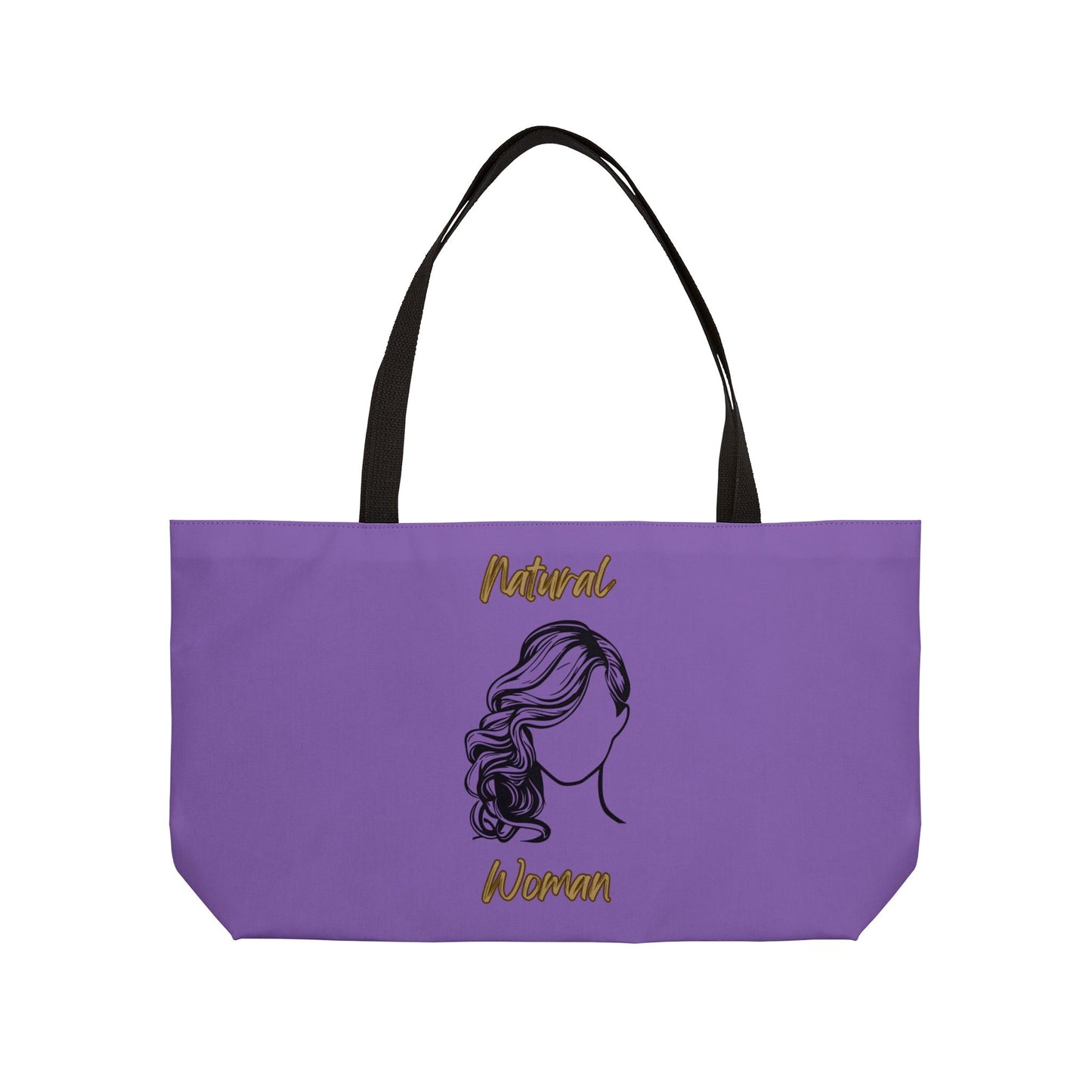 Natural Woman Long Curl (BL) Weekender Tote Bag LIGHT PURPLE