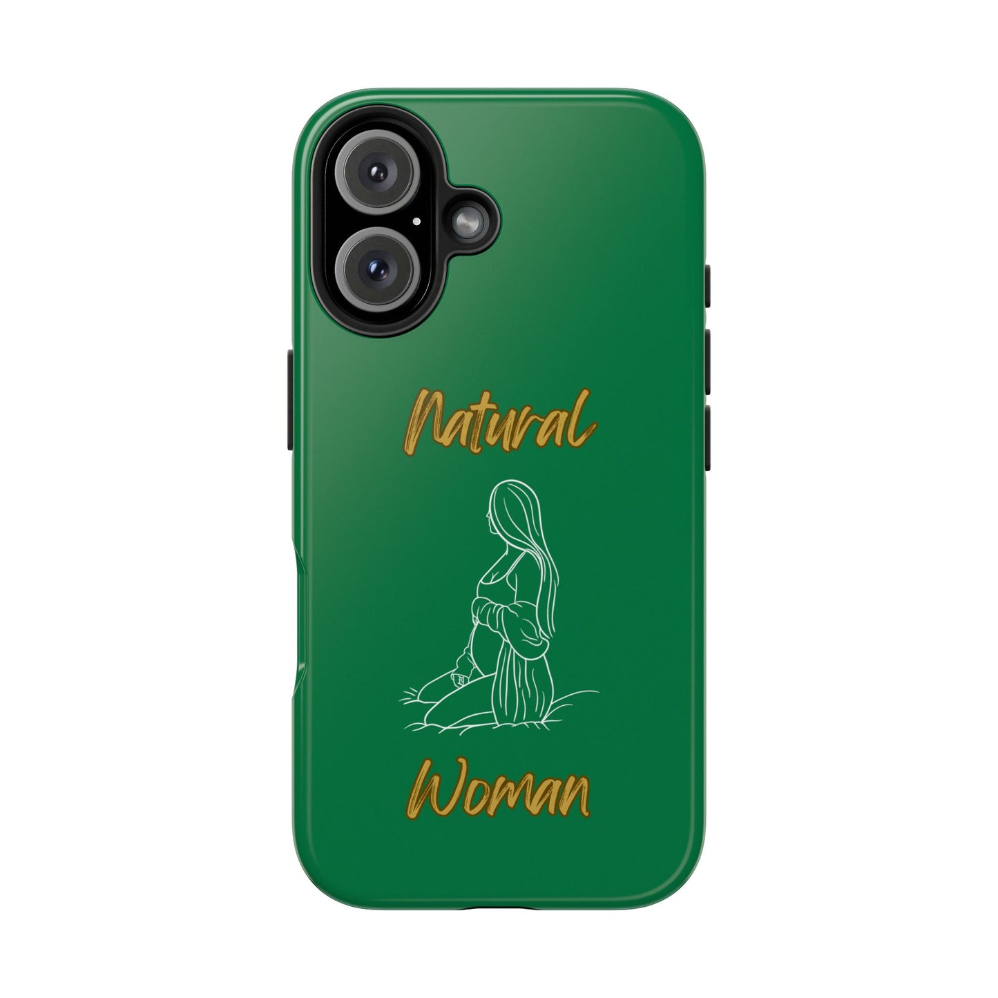 Natural Woman Expecting (WL)Tough Phone Cases DARK GREEN