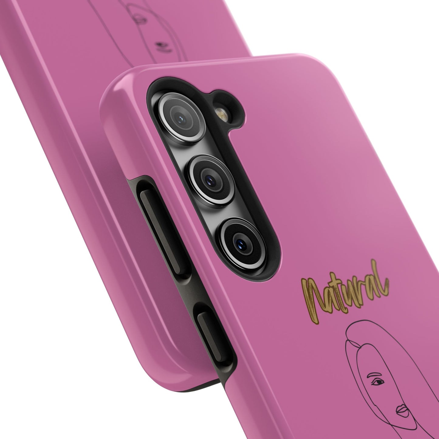 Natural Woman Covered Eye (BL)Tough Phone Cases LIGHT PINK