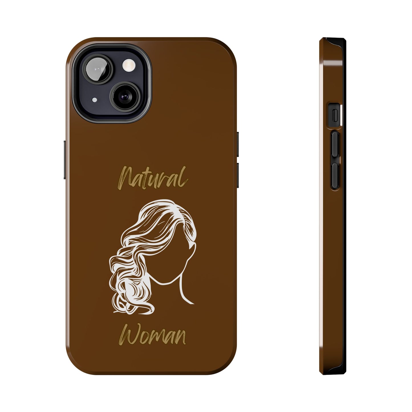 Natural Woman Long Curl (WL)Tough Phone Cases BROWN