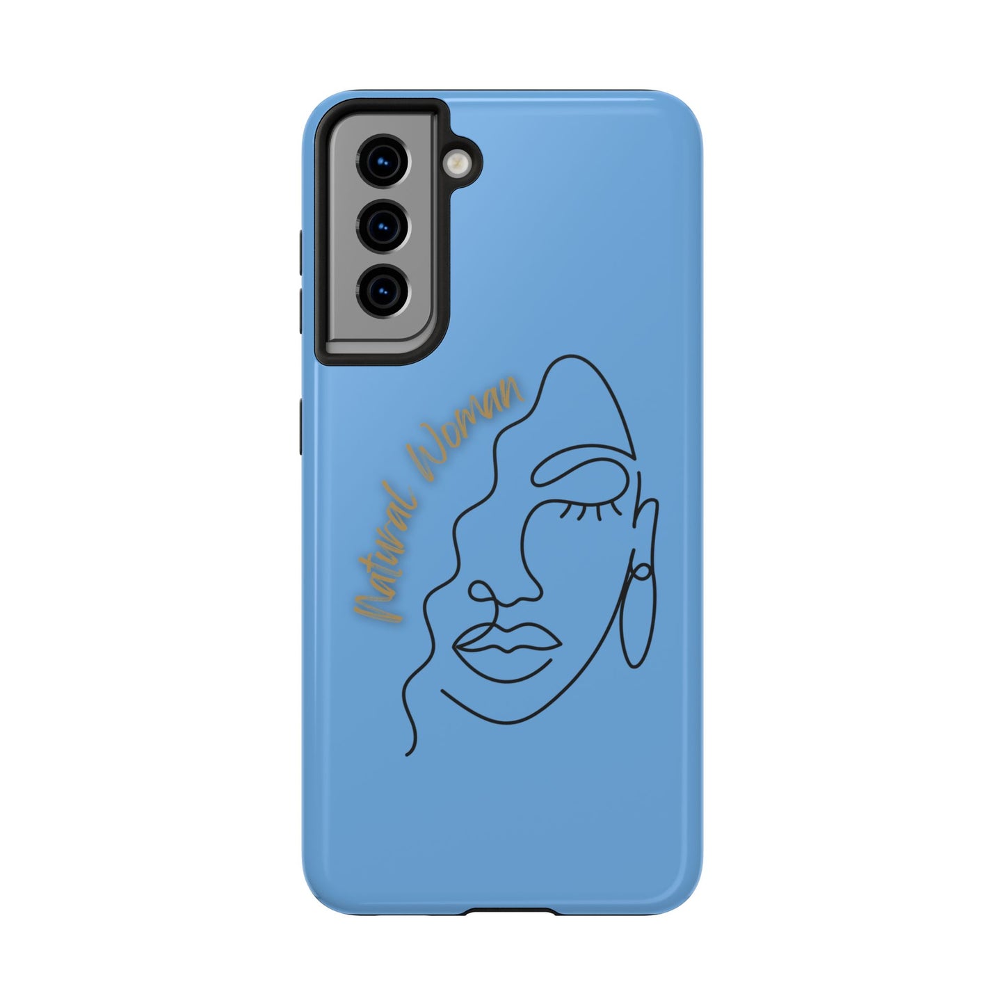Natural Woman Half Face (BL)Tough Phone Case LIGHT BLUE
