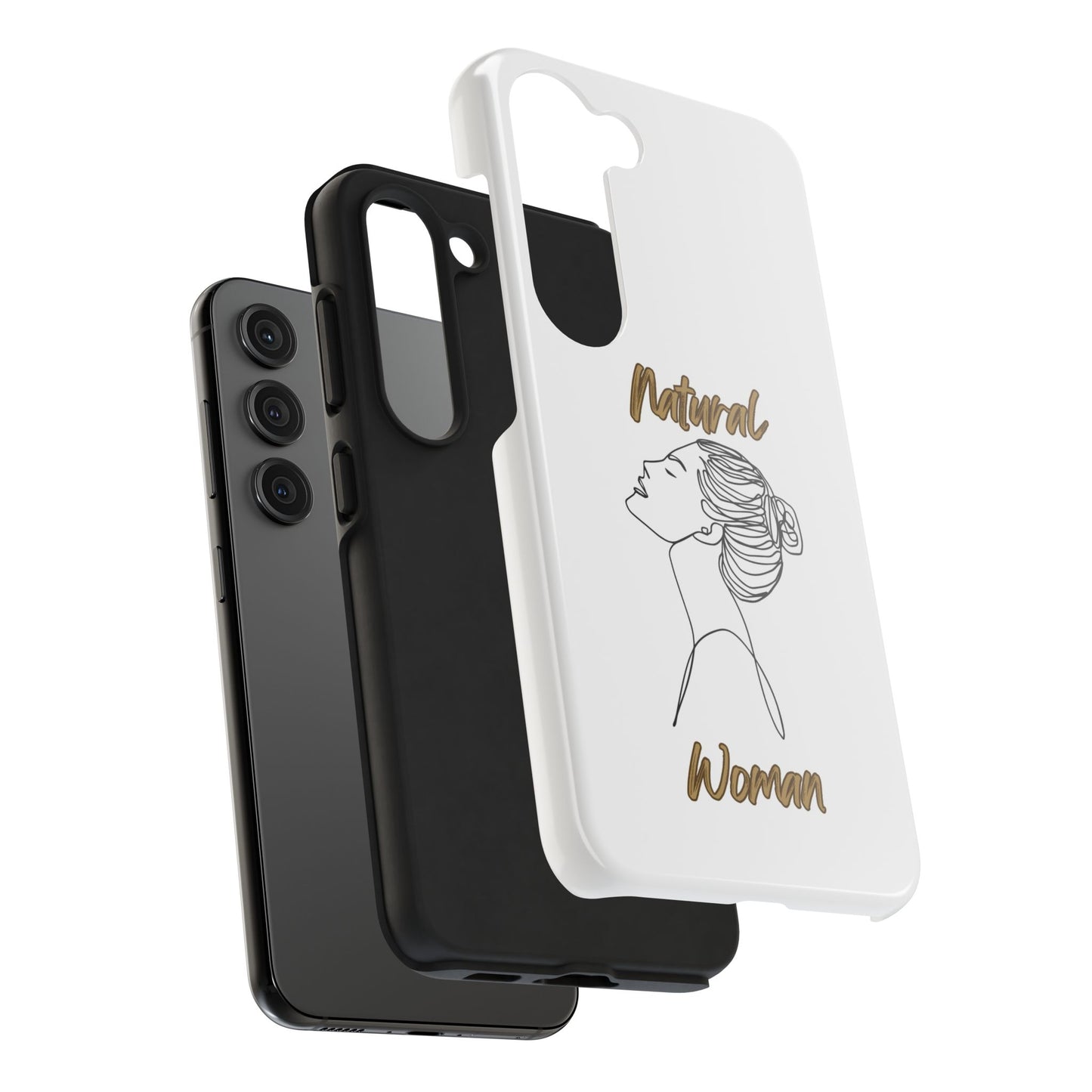 Natural Woman Wet Bun (BL) Tough Phone Cases WHITE