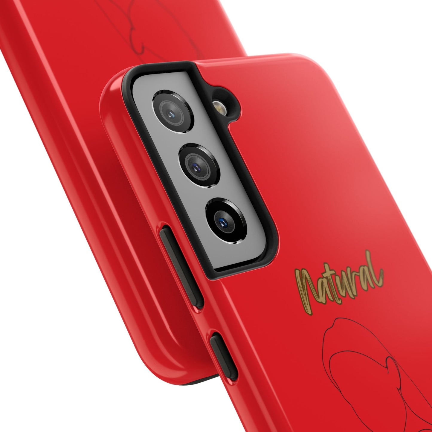 Natural Woman Tilted Look (BL) Tough Phone Cases RED