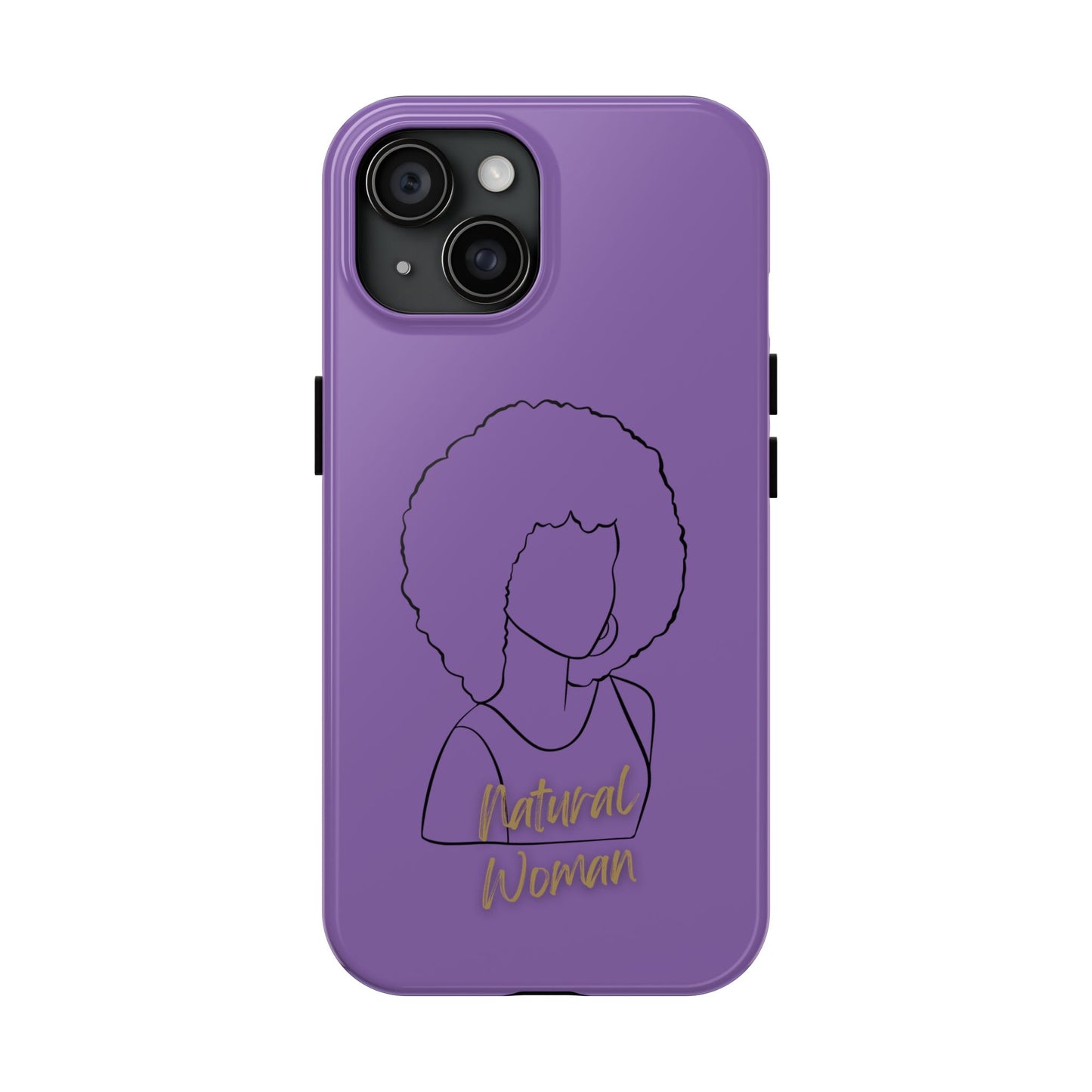 Natural Woman Afro (BL)Tough Phone Cases LIGHT PURPLE