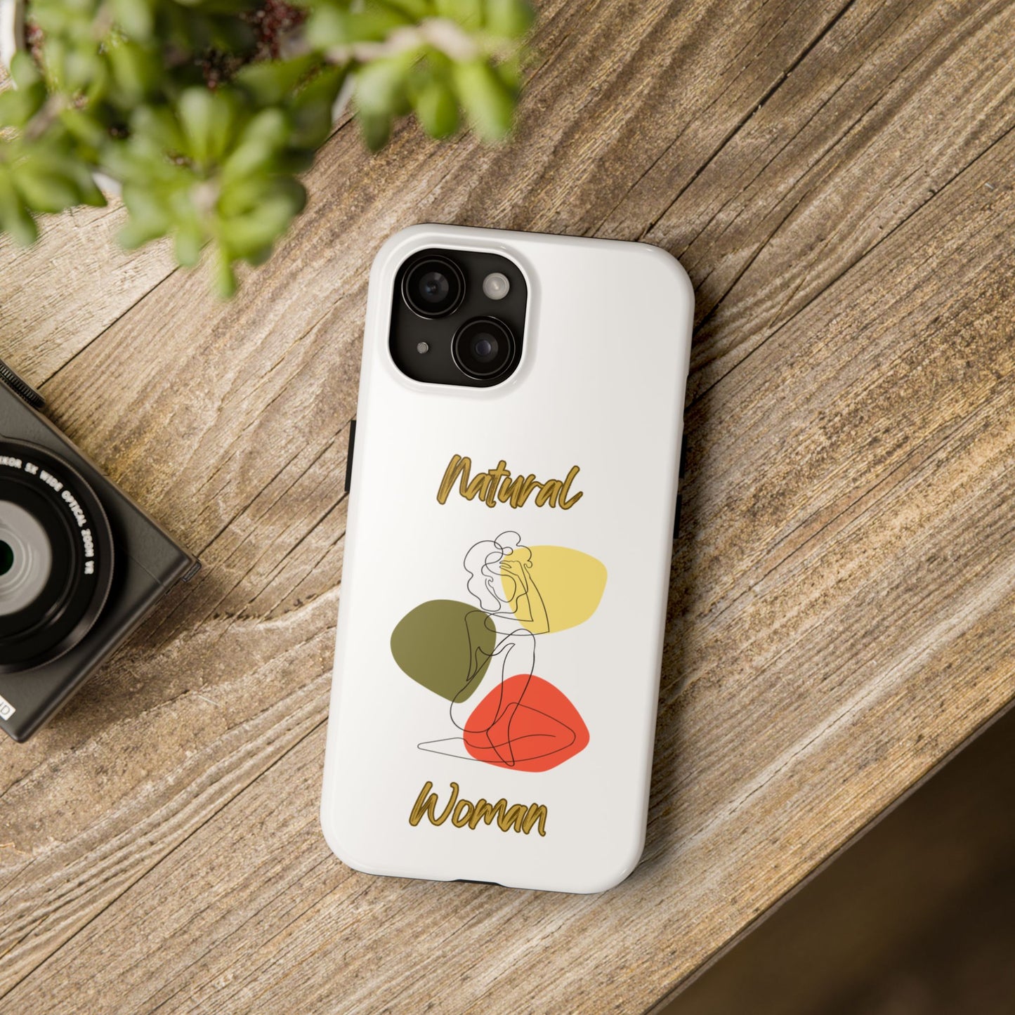 Natural Woman Colorful Pose (BL)Tough Phone Cases WHITE