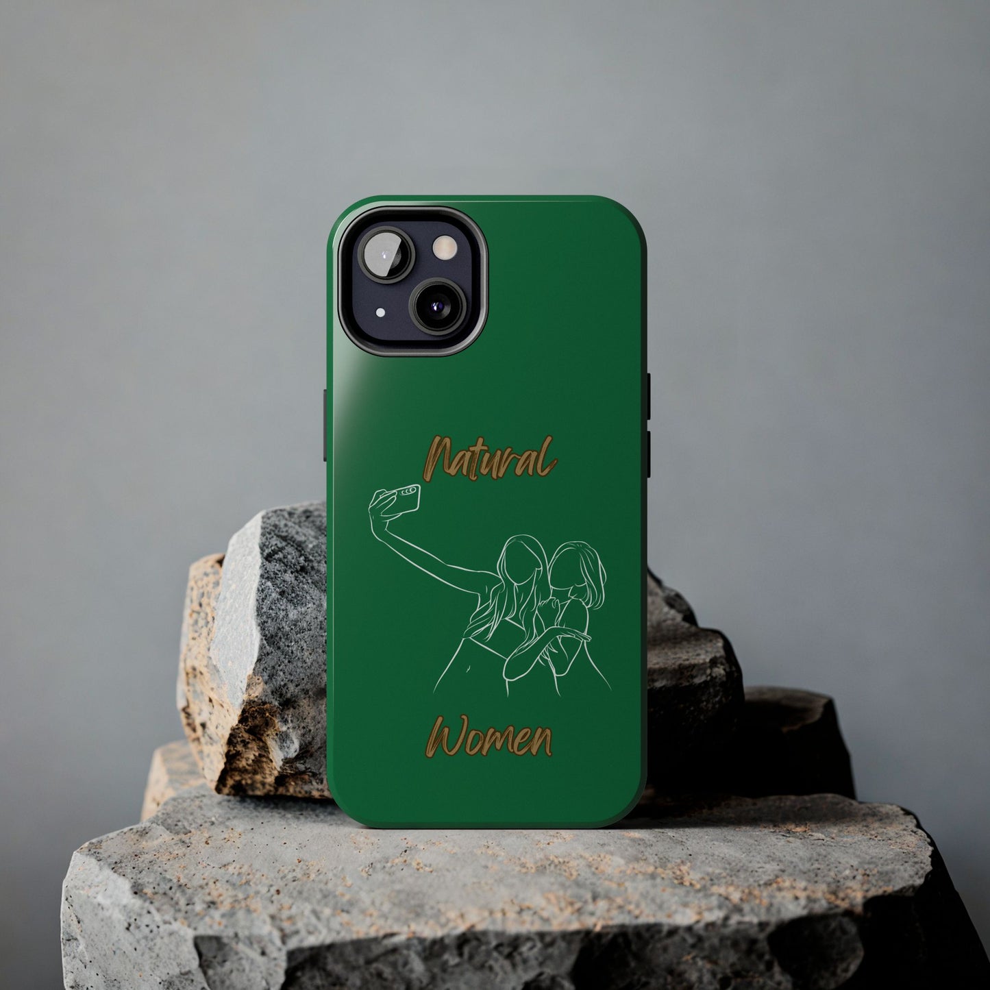 Natural Woman Friends Selfie (WL)Tough Phone Cases DARK GREEN