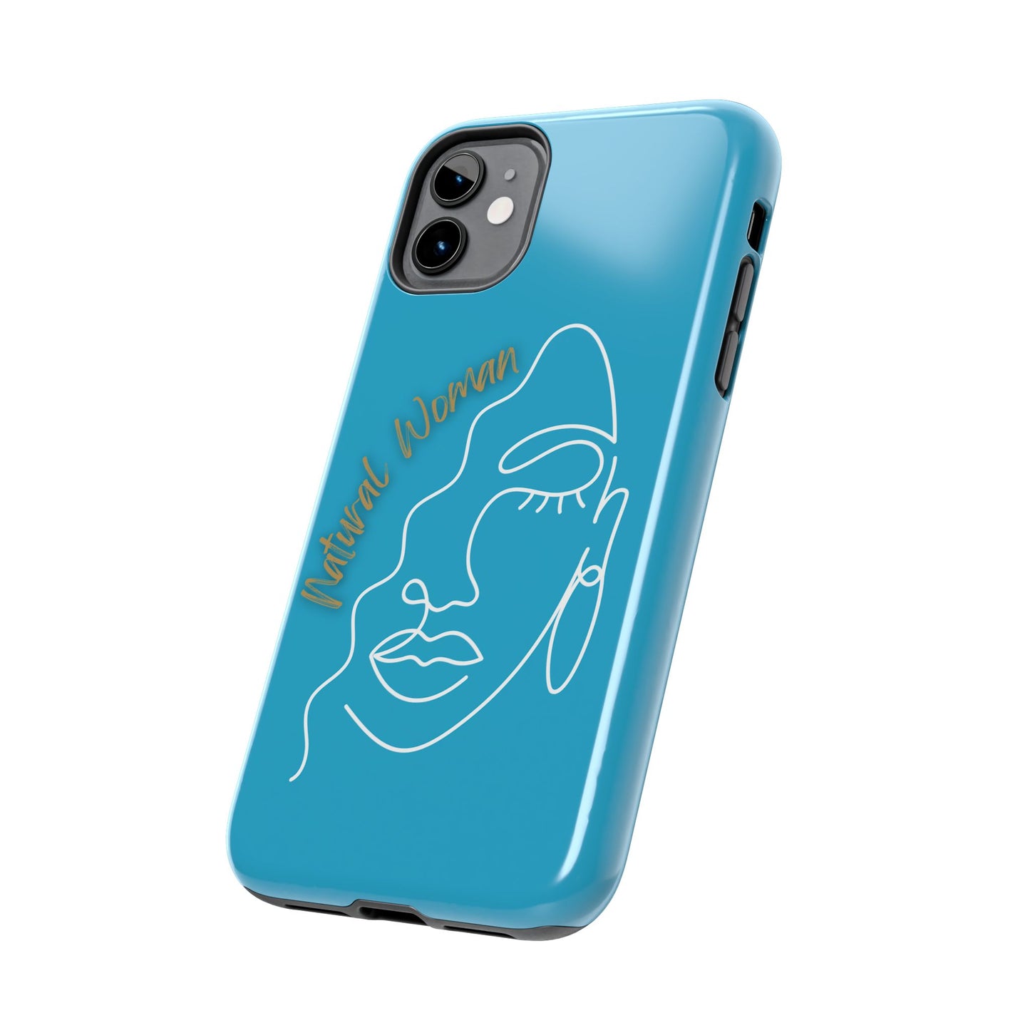 Natural Woman Half Face (WL)Tough Phone Case TURQUOISE
