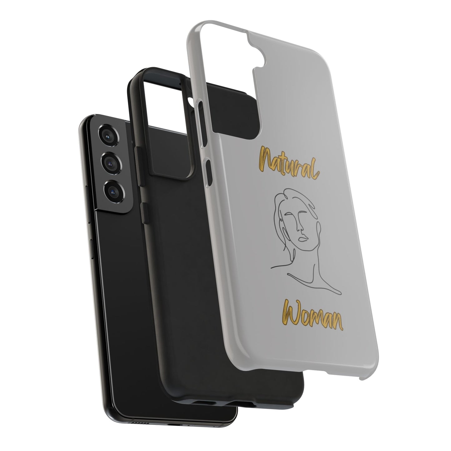 Natural Woman Hello (BL)Tough Phone Cases LIGHT GREY