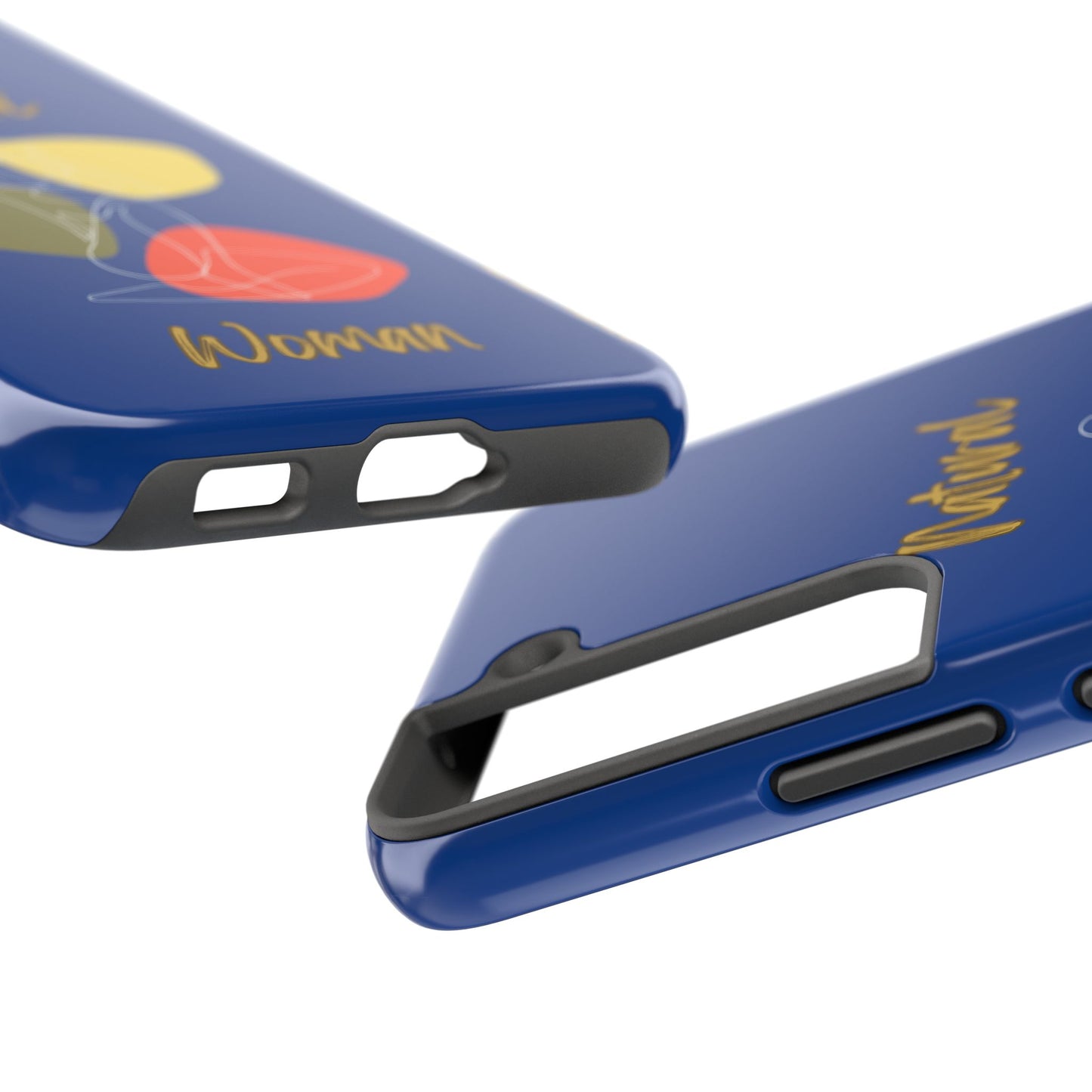 Natural Woman Colorful Pose (WL)Tough Phone Cases DARK BLUE