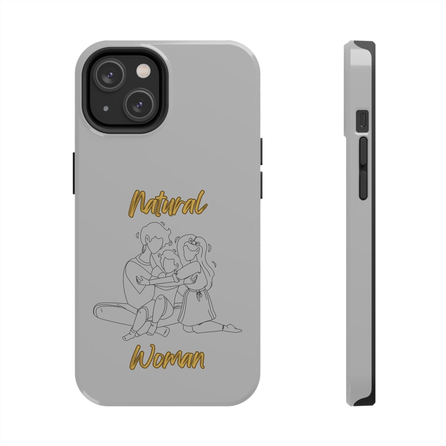 Natural Woman Bear Hugs (BL) Tough Phone Cases LIGHT GREY