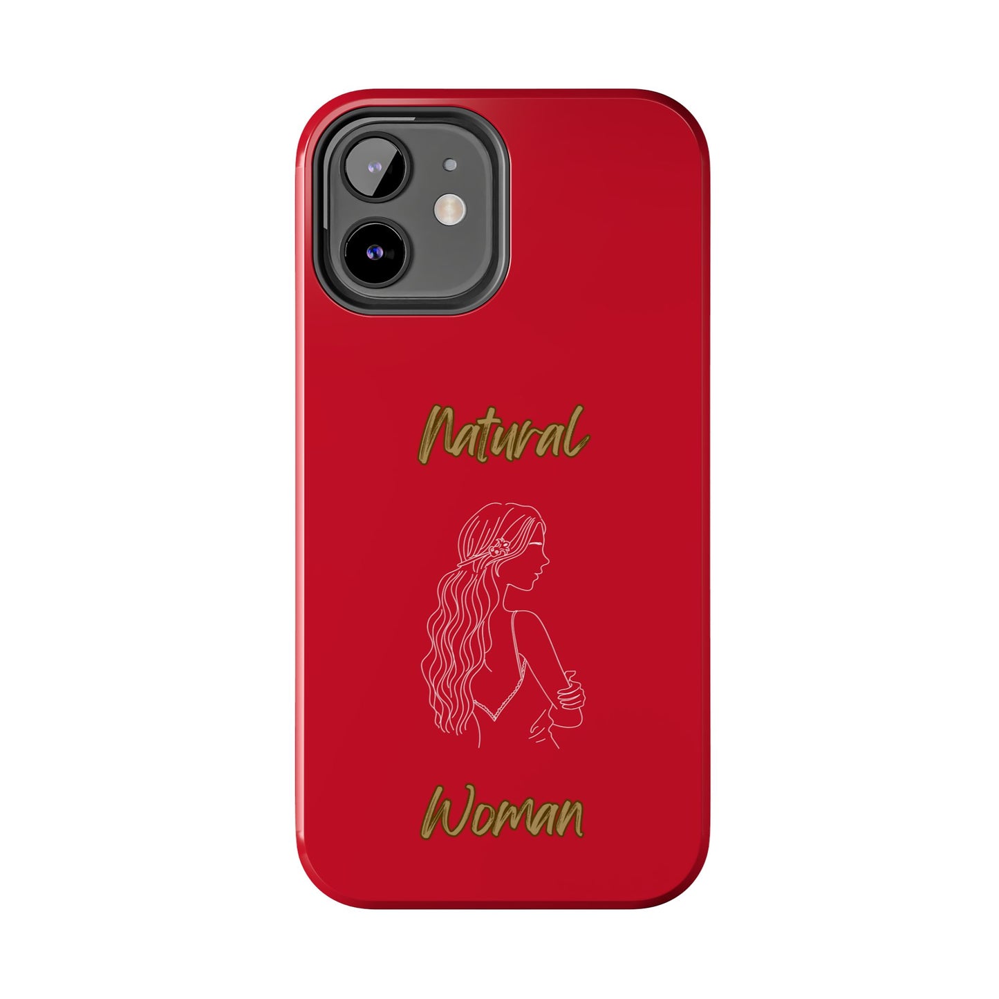 Natural Woman Young Woman (WL)Tough Phone Cases DARK RED