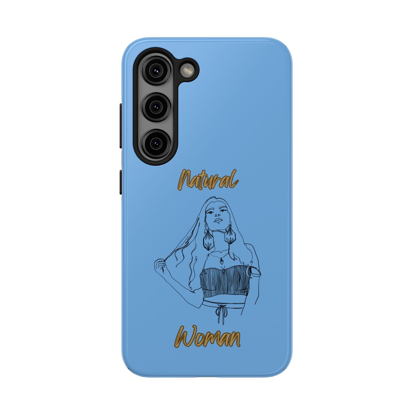 Natural Woman Thinking (BL)Tough Phone Cases LIGHT BLUE