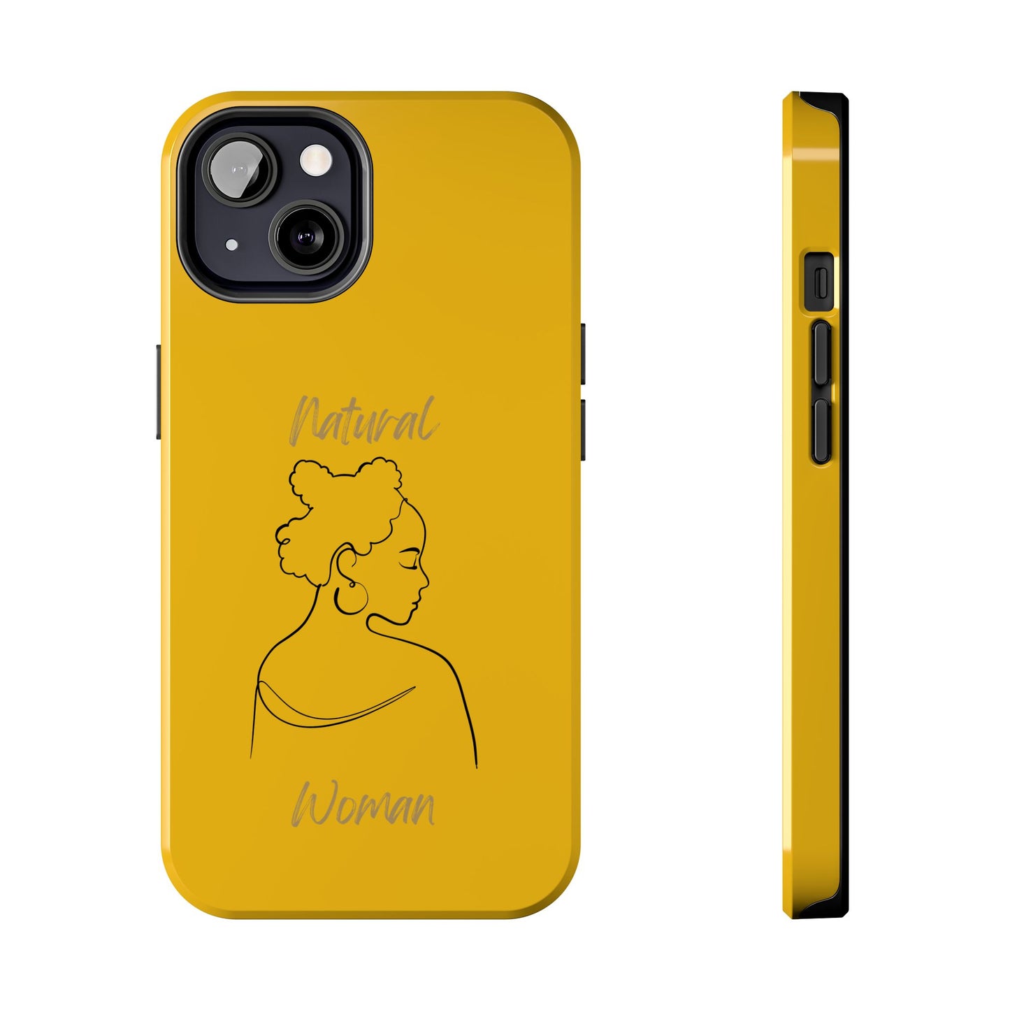 Natural Woman Twists (BL) Tough Phone Cases YELLOW