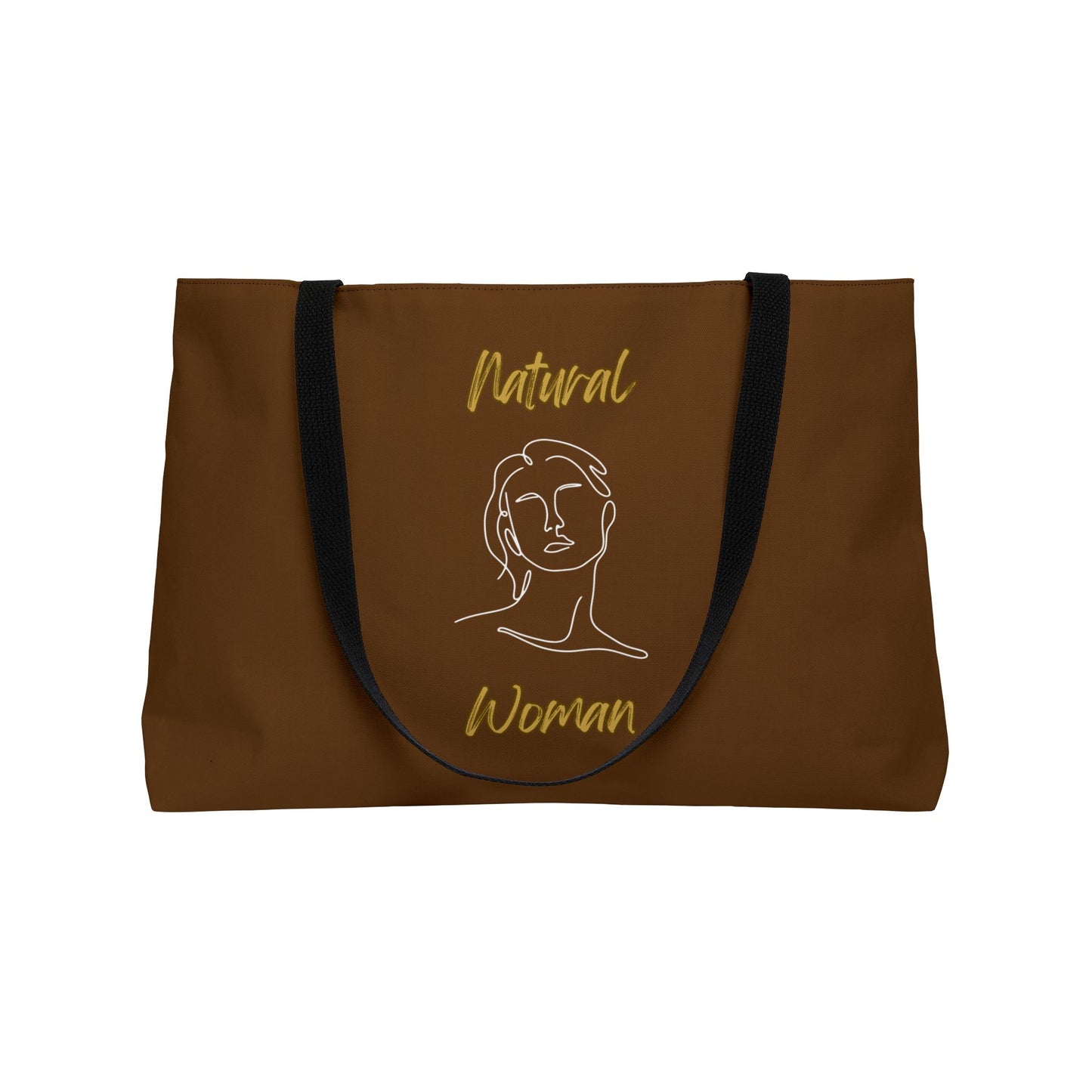 Natural Woman Hello (WL) Weekender Tote Bag BROWN