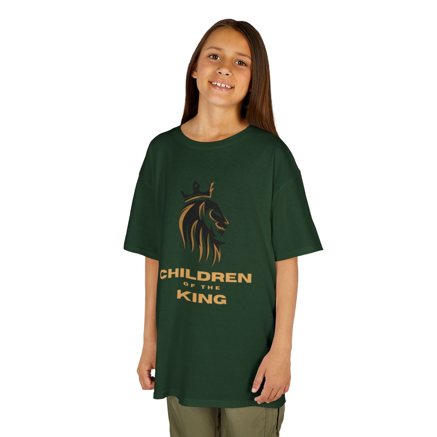 Children of the King Inspirational Kids Cotton T-Shirt (BL)