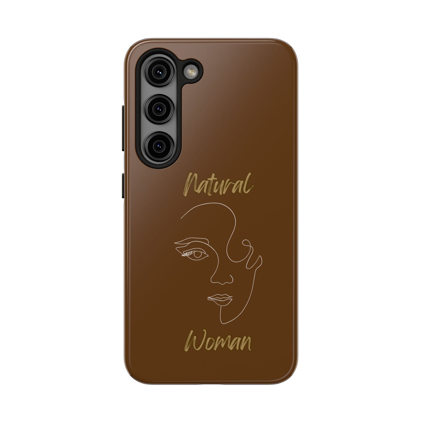 Natural Woman Looking (WL) Tough Phone Cases BROWN
