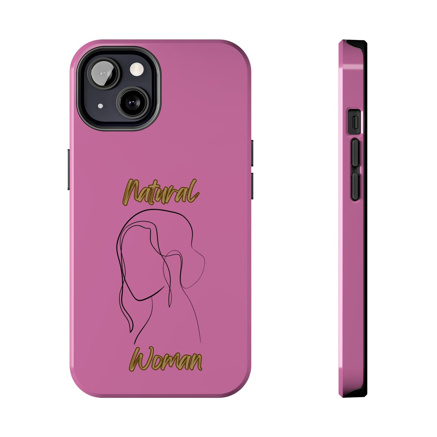Natural Woman Hanging Hair (BL) Tough Phone Cases LIGHT PINK