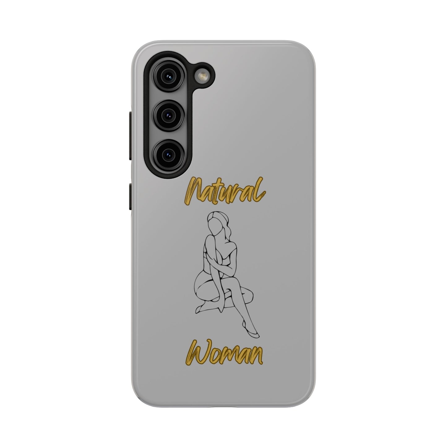 Natural Woman Shoulder Action (BL)Tough Phone Cases LIGHT GREY
