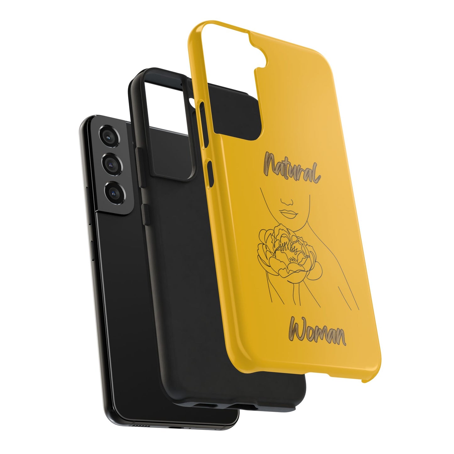 Natural Woman Kissed Flower (BL)Tough Phone Cases YELLOW