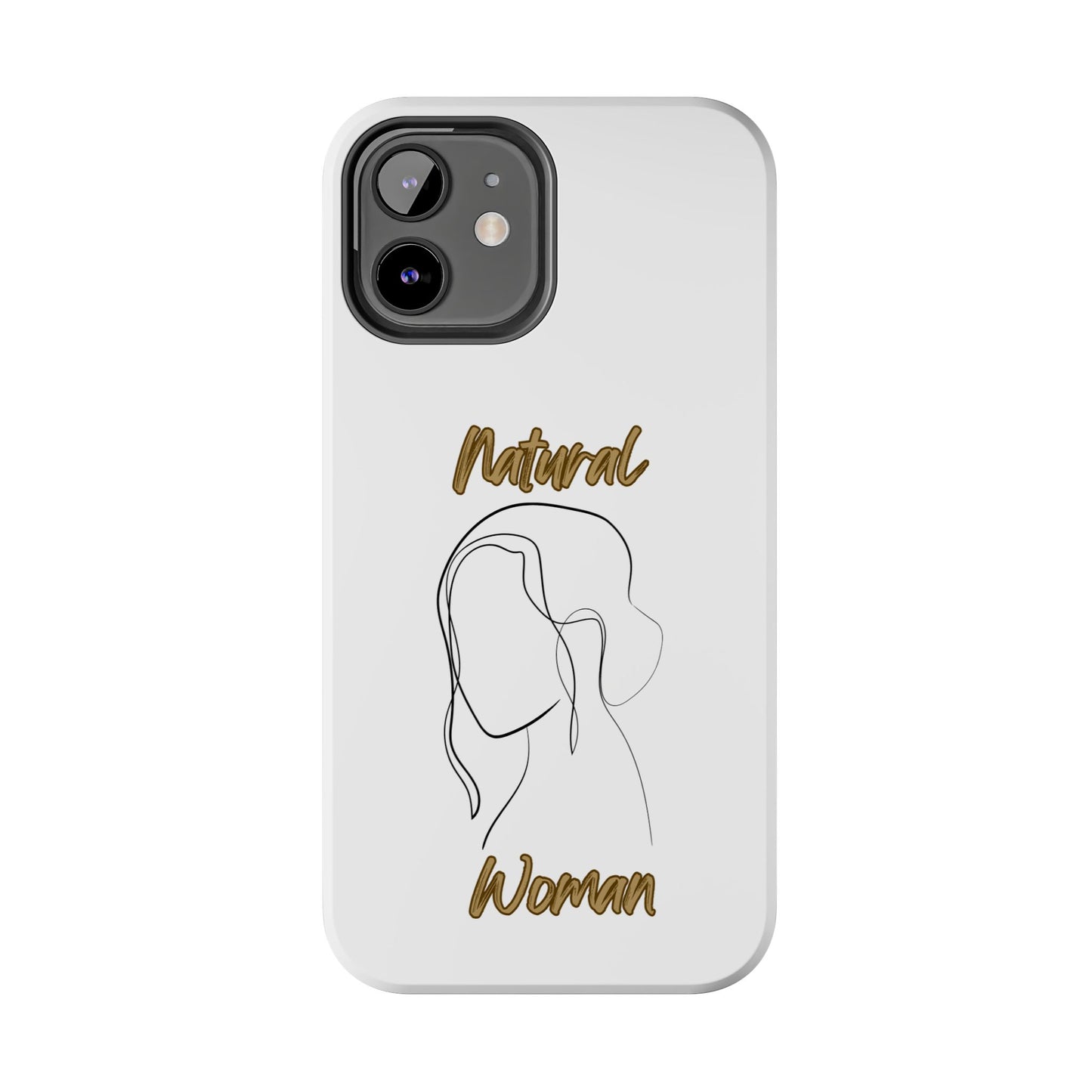 Natural Woman Hanging Hair (BL) Tough Phone Cases WHITE
