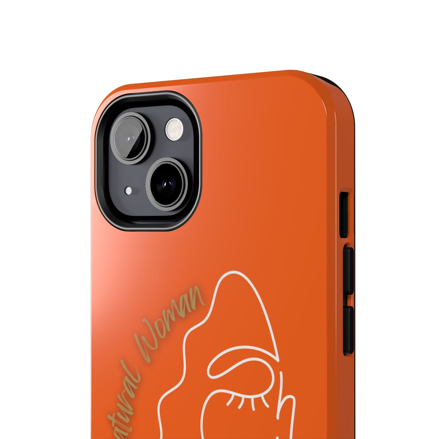 Natural Woman Half Face (WL)Tough Phone Case ORANGE