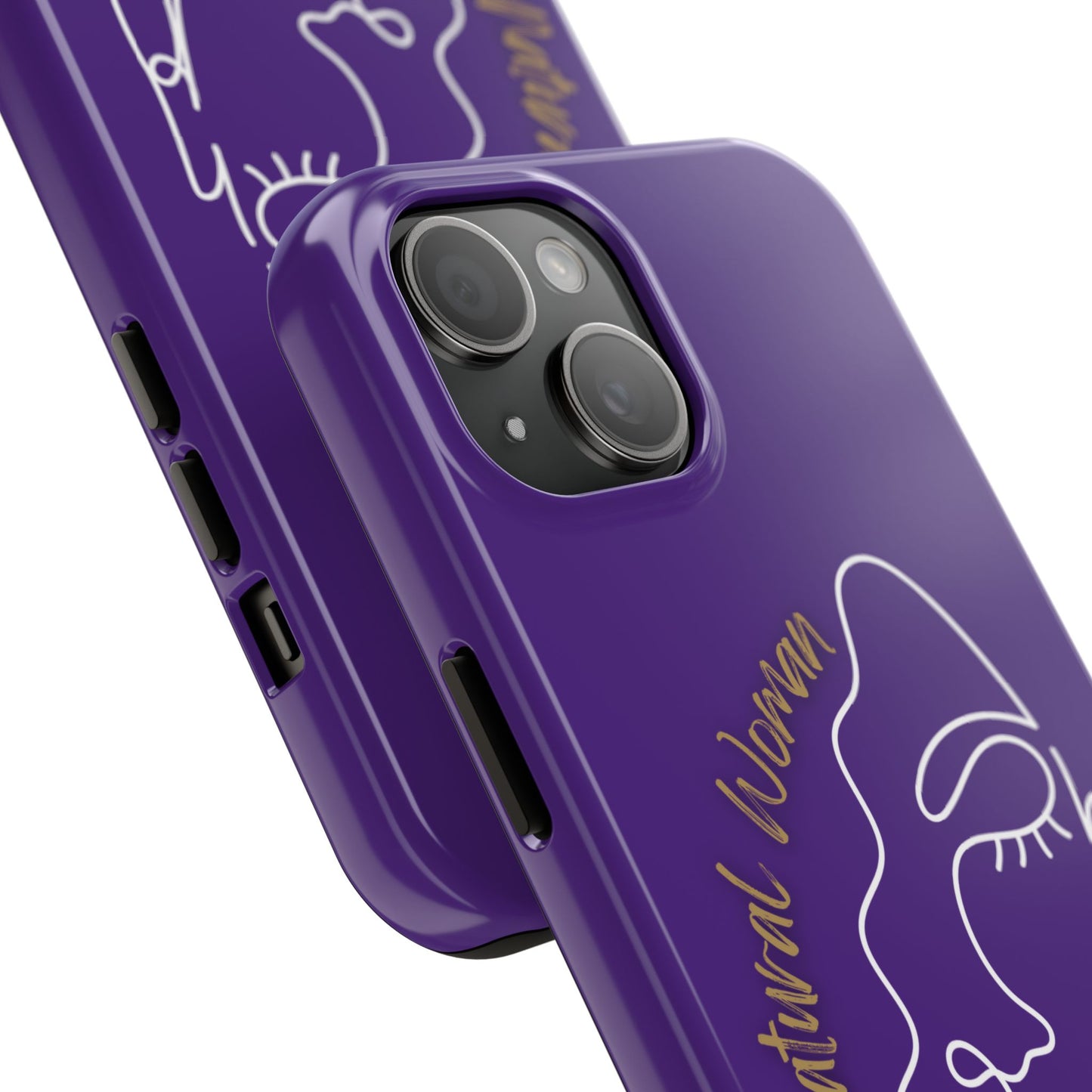 Natural Woman Half Face (WL)Tough Phone Case PURPLE