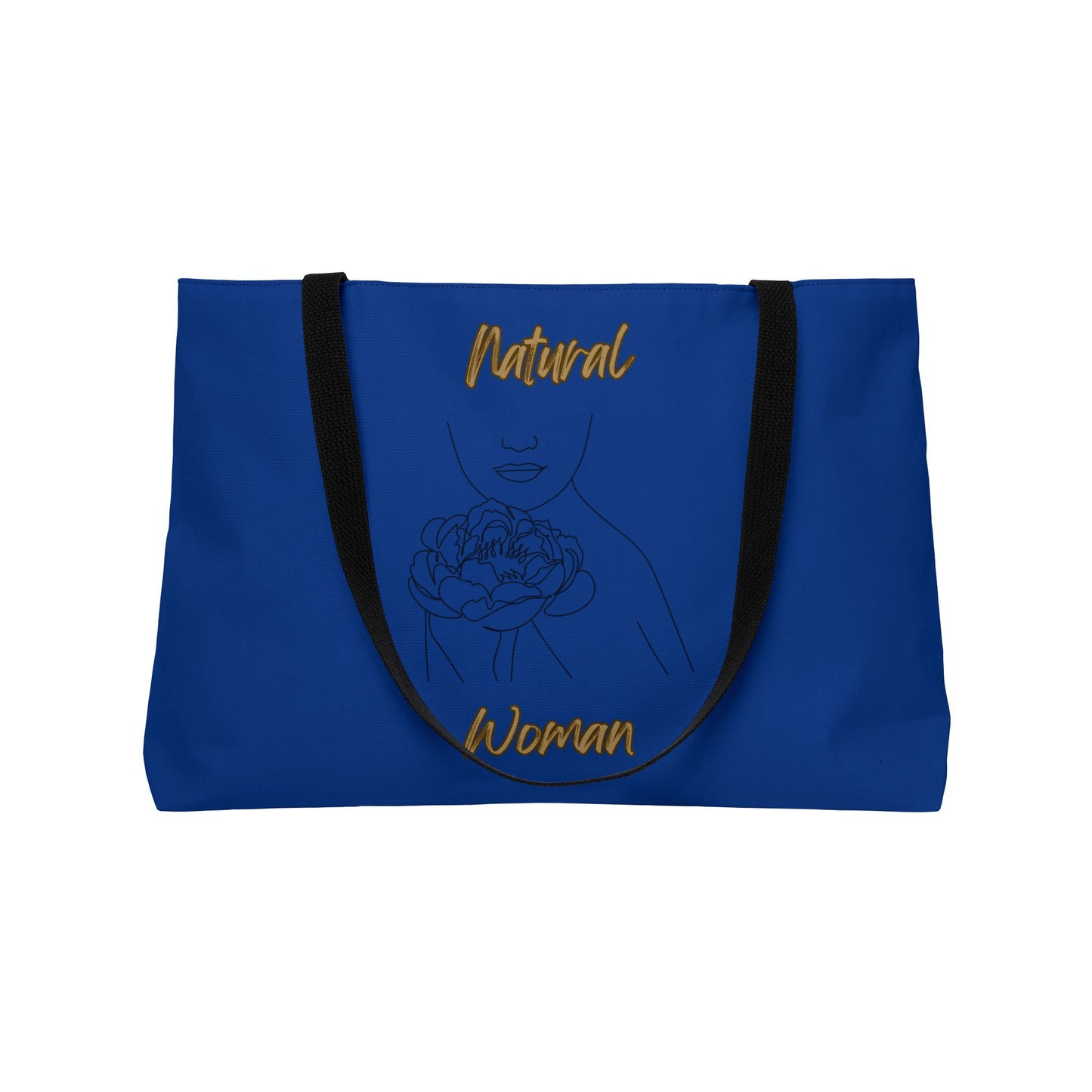 Natural Woman Kissed Flower (BL) Weekender Tote Bag DARK BLUE