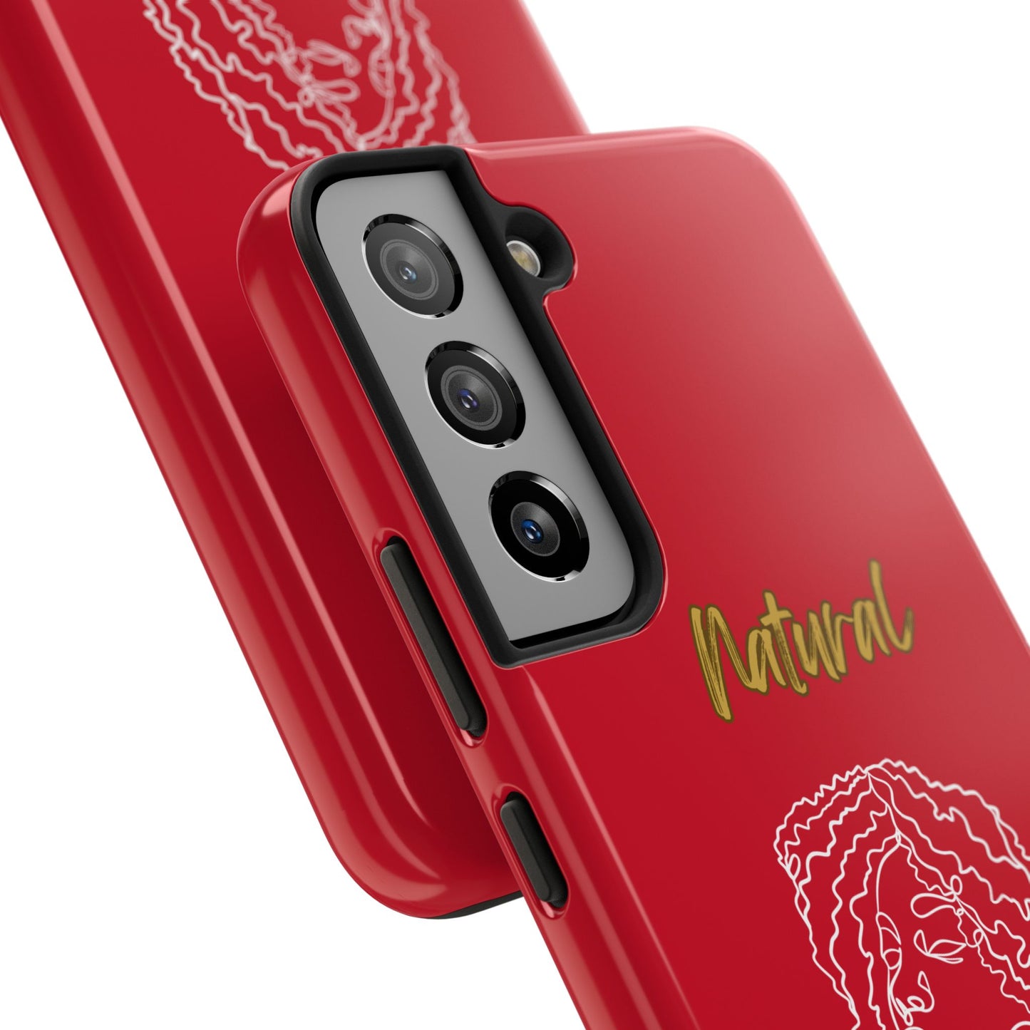 Natural Woman Naturally Me (WL)Tough Phone Cases DARK RED
