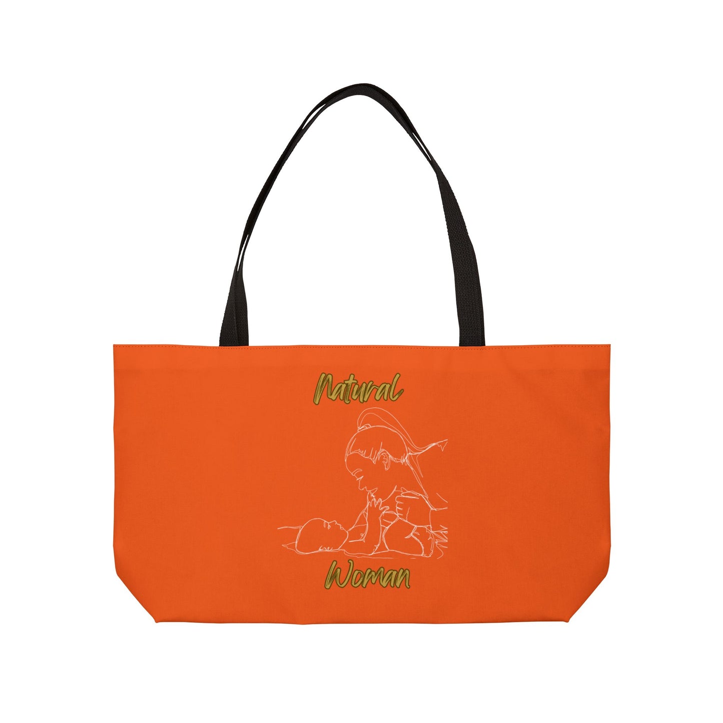 Natural Woman New Life (WL) Weekender Tote Bag ORANGE