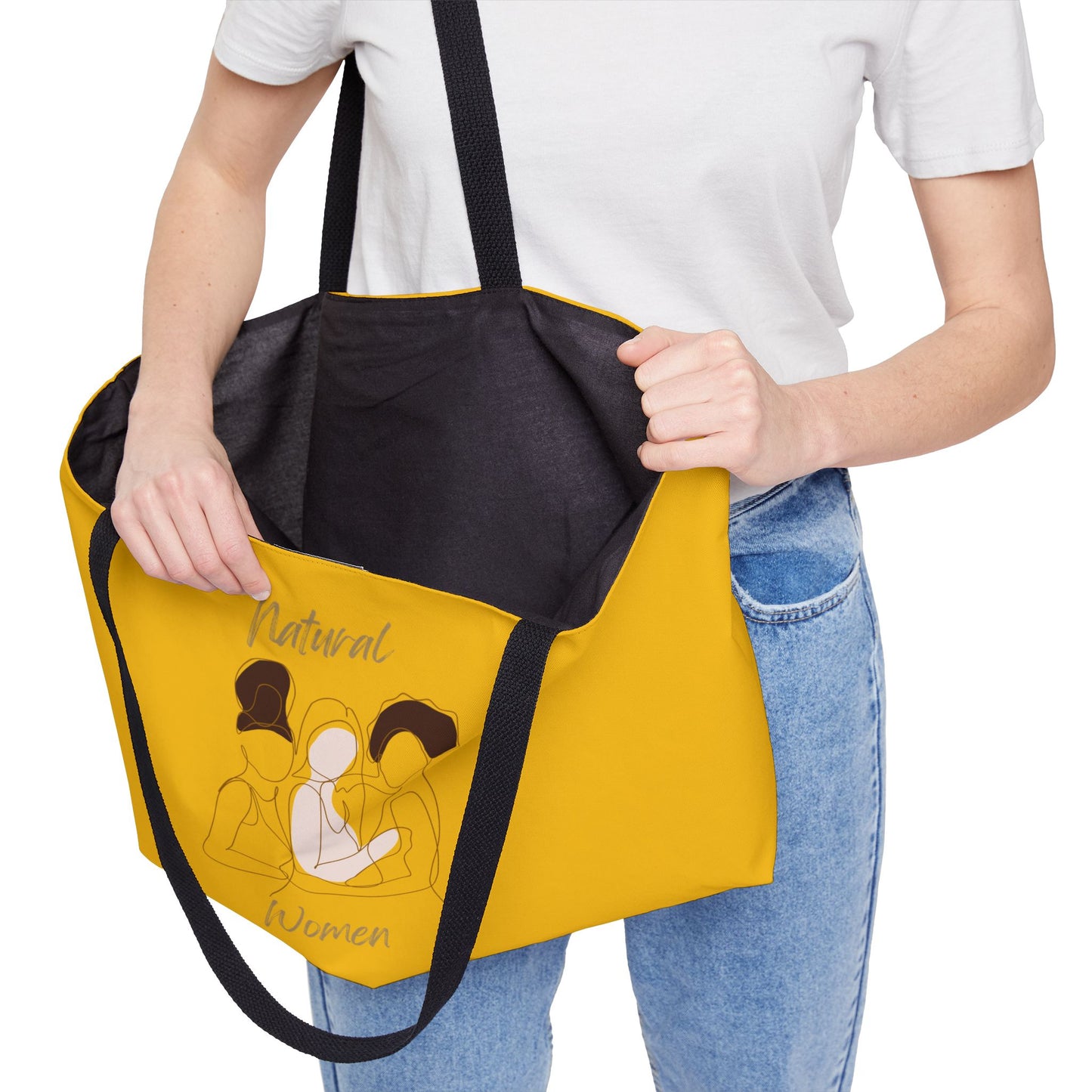 Natural Women Friends (BL) Weekender Tote Bag YELLOW