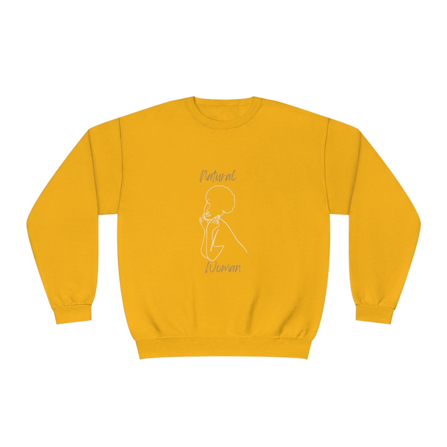 Natural Woman Cute Afro (WL) Crewneck Sweatshirt