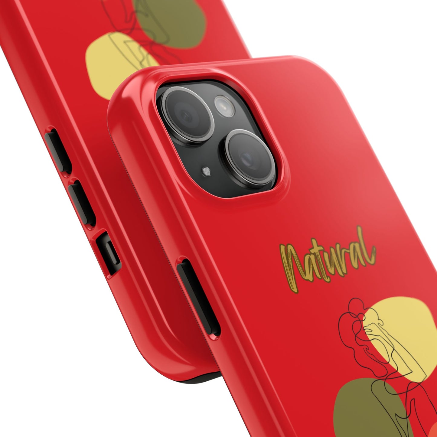 Natural Woman Colorful Pose (BL)Tough Phone Cases RED