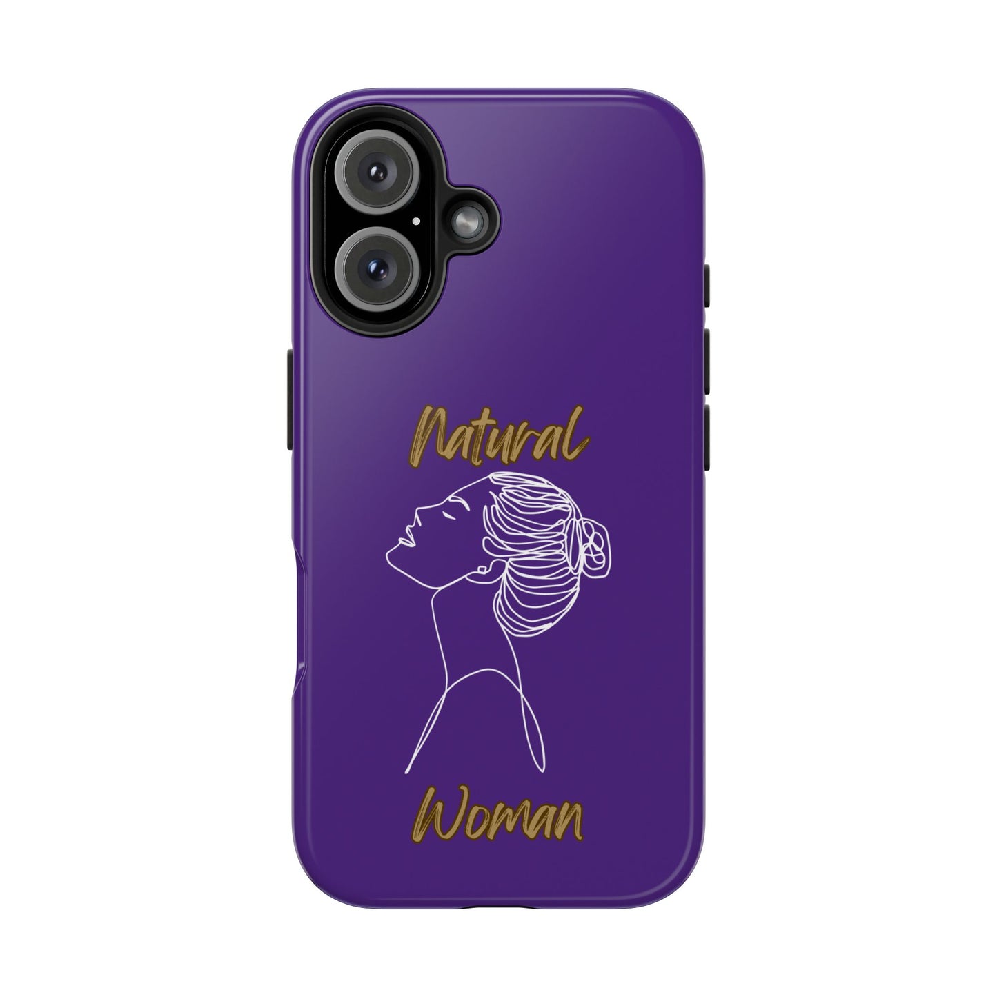 Natural Woman Wet Bun (WL) Tough Phone Cases PURPLE