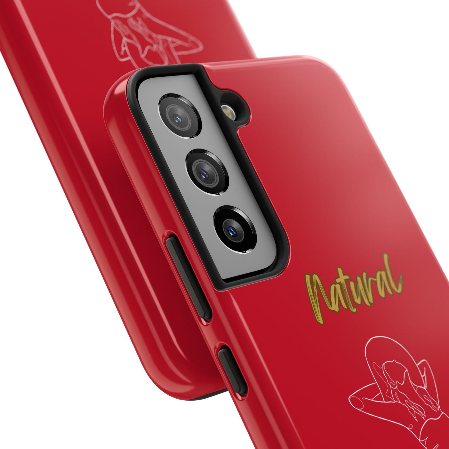 Natural Woman Sun Fun (WL)Tough Phone Cases DARK RED