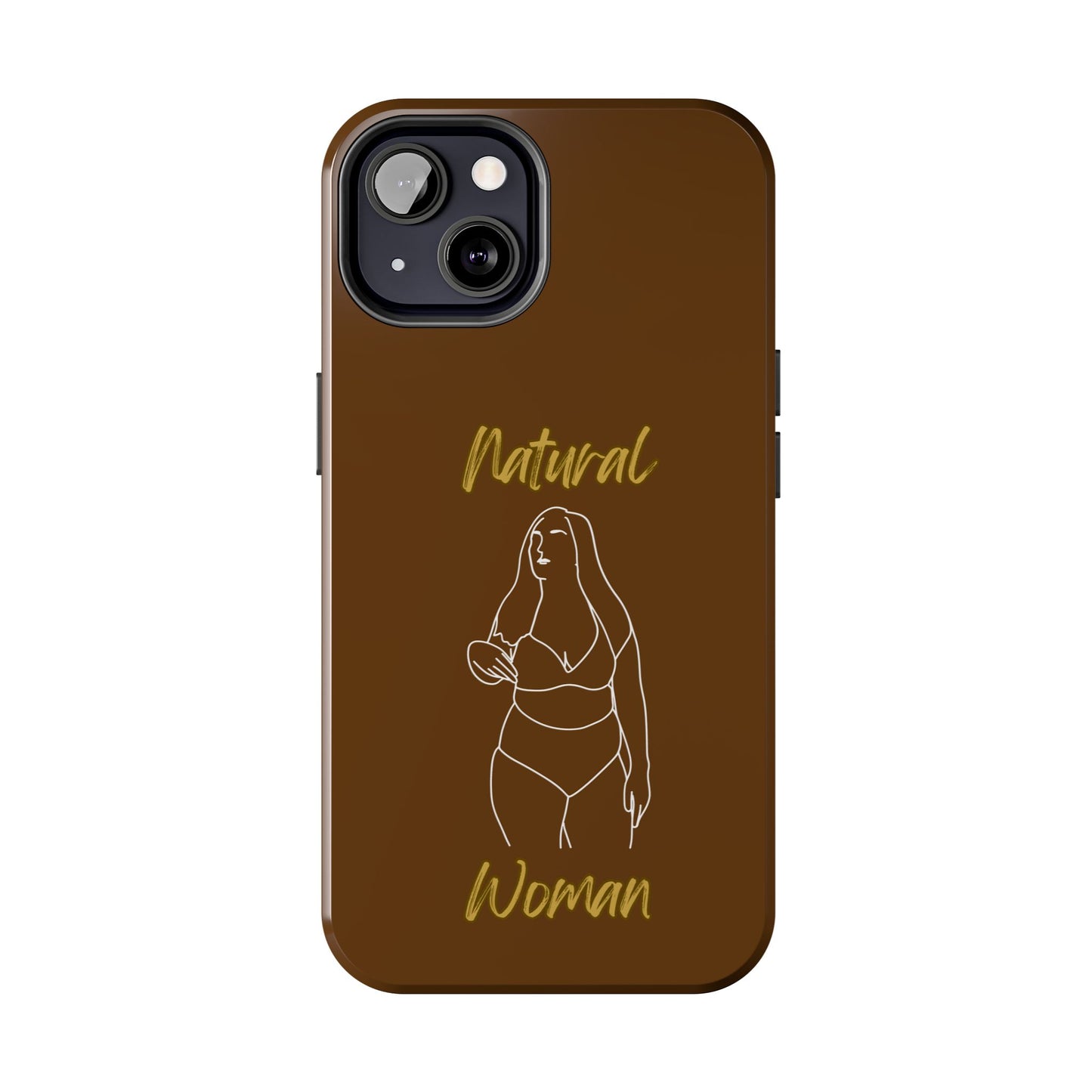 Natural Woman Full Beauty (WL)Tough Phone Cases BROWN