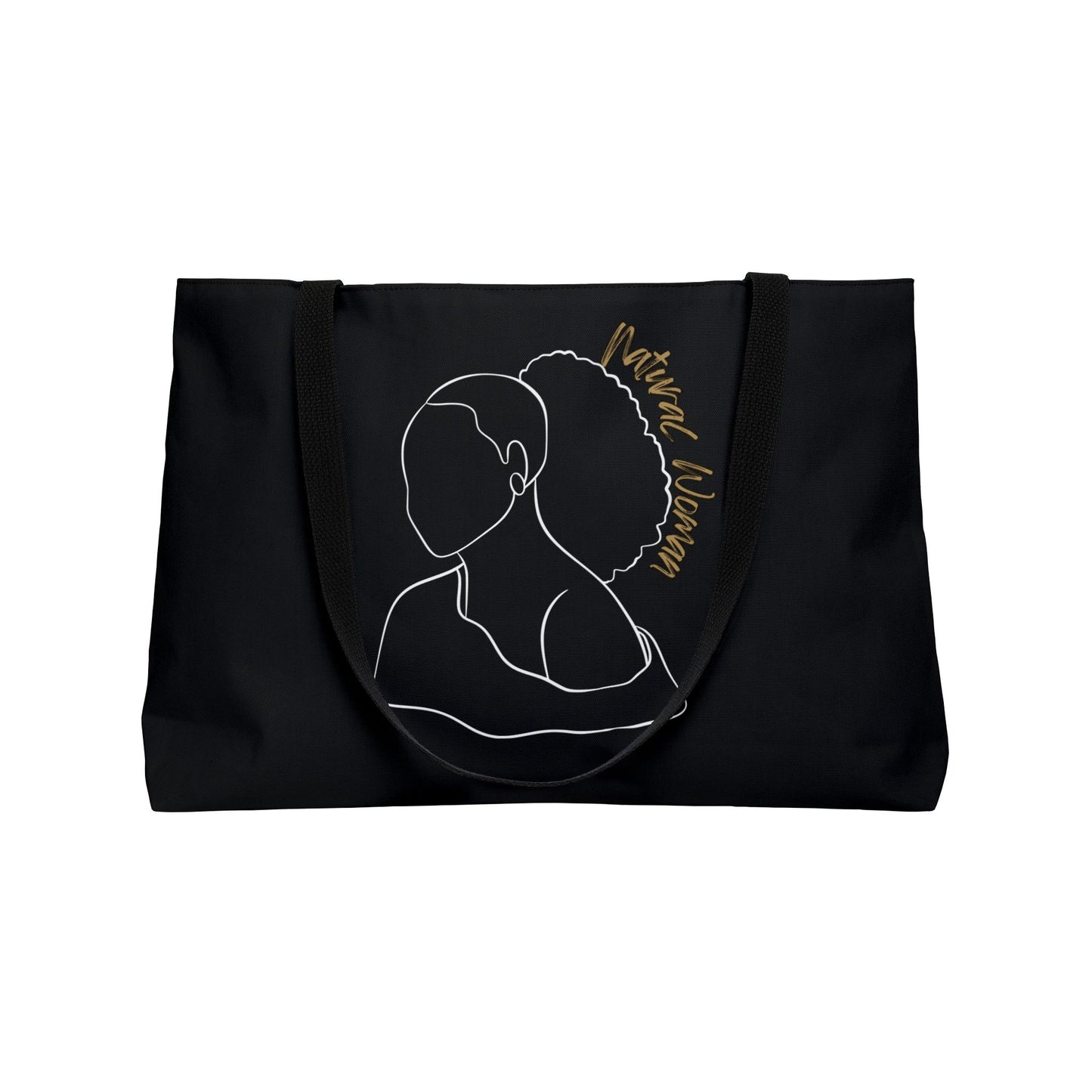 Natural Woman Behind Head (WL) Weekender Tote Bag BLACK