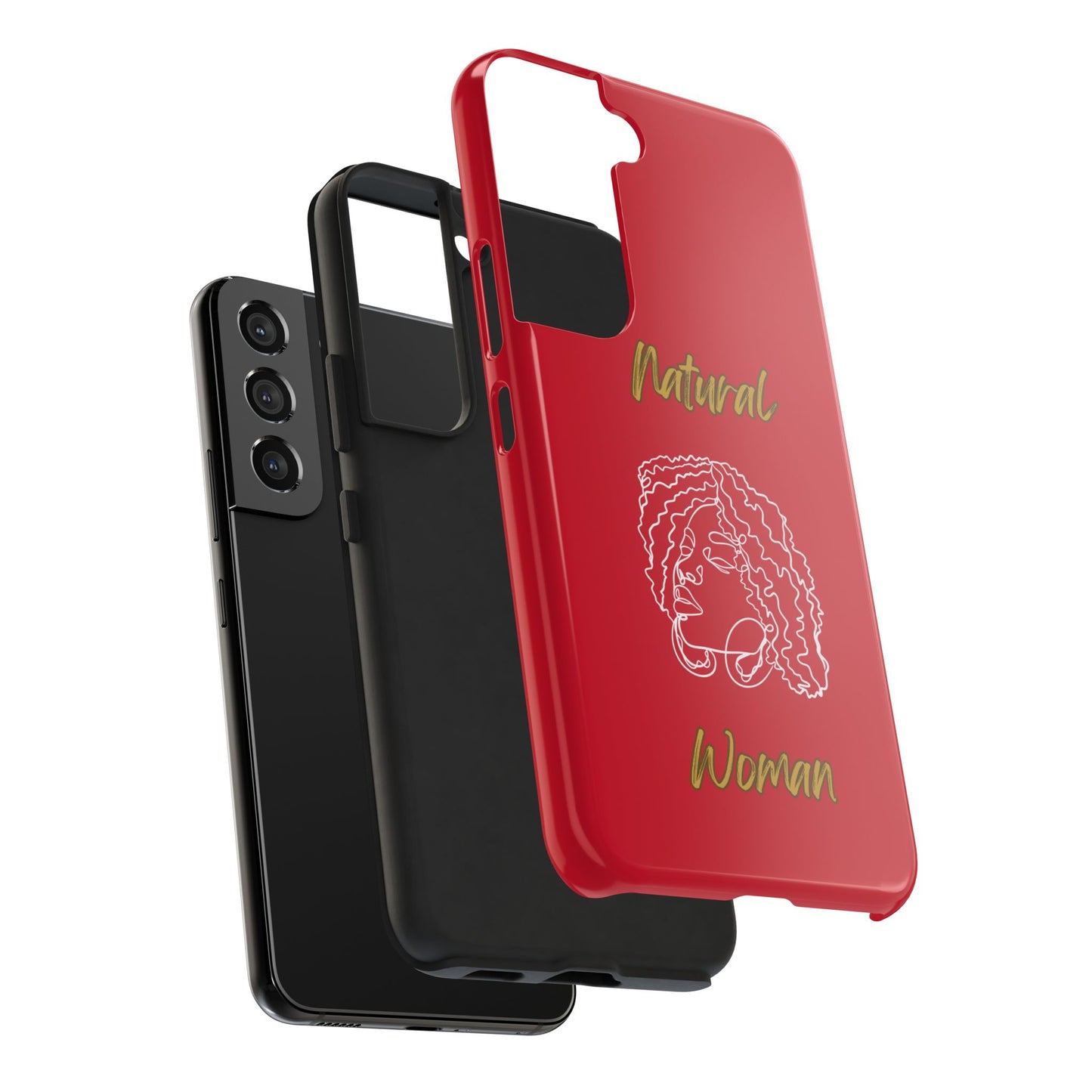 Natural Woman Naturally Me (WL)Tough Phone Cases DARK RED